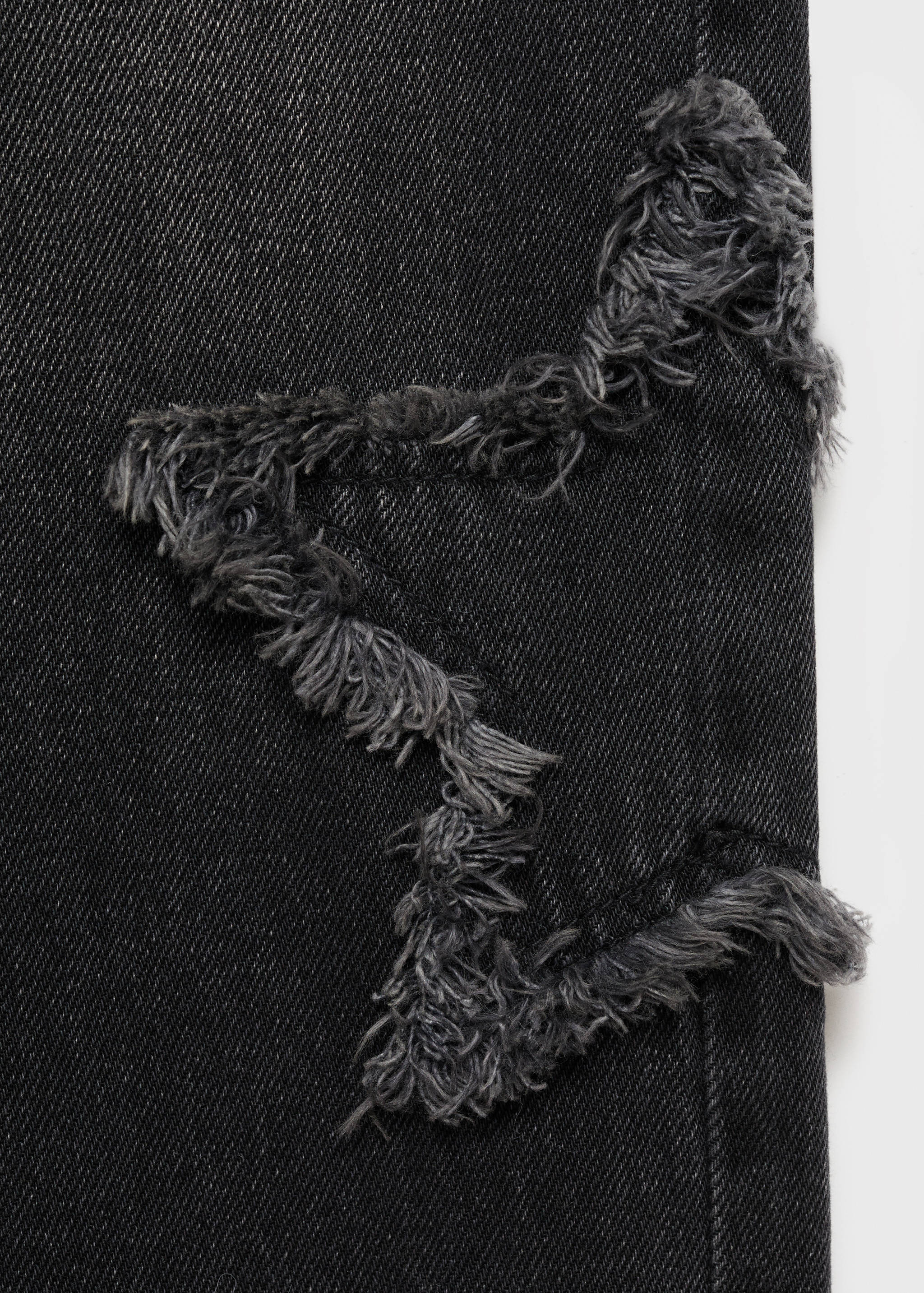 Straight-leg jeans with star embroidery - Details of the article 8