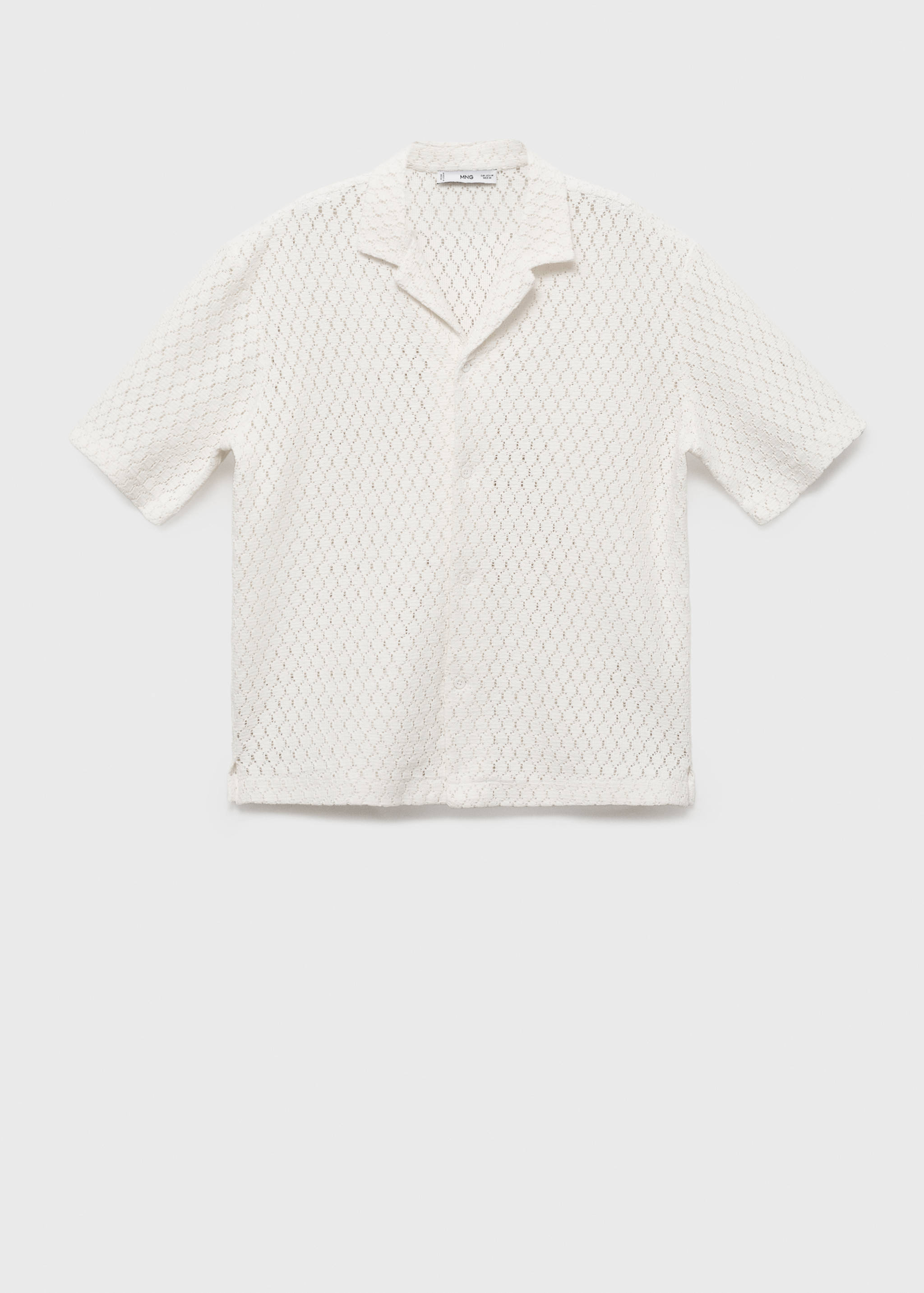 Cotton blouse with lace detail - Article without model