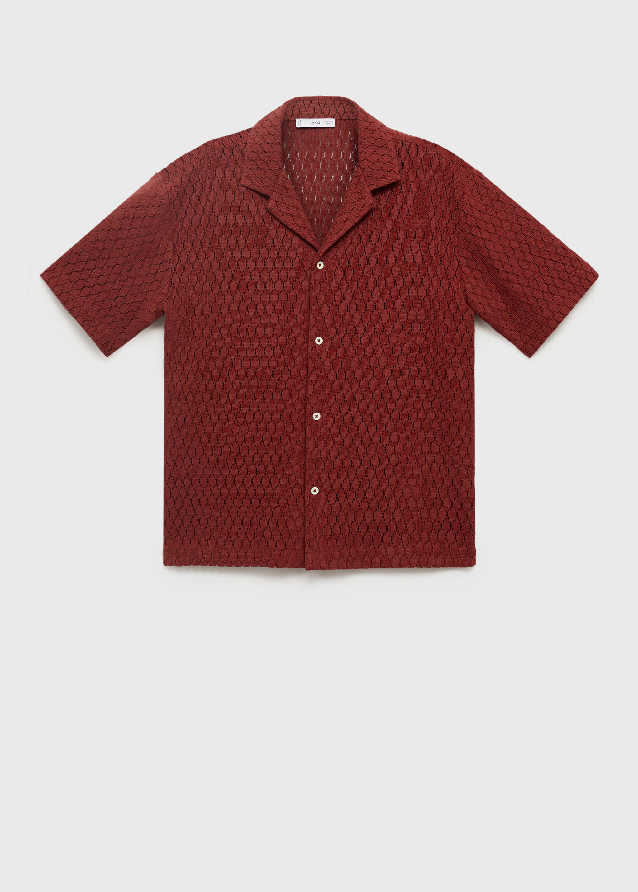 بلوزة قطنية مخرمة - منتج دون نموذج