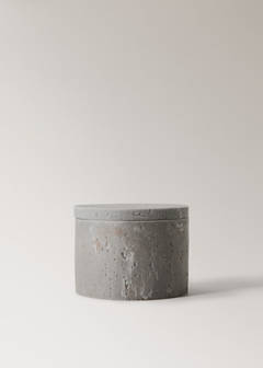 Medium resin bathroom container with marble effect — Light/Pastel Grey 5