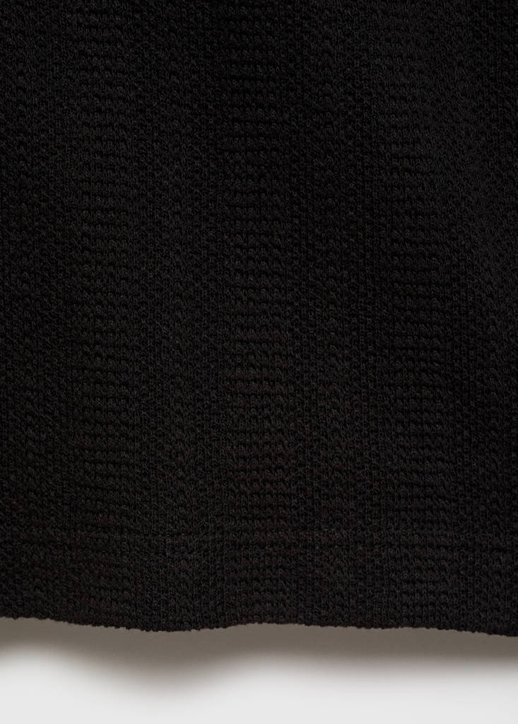 Structured knitted shirt — Black