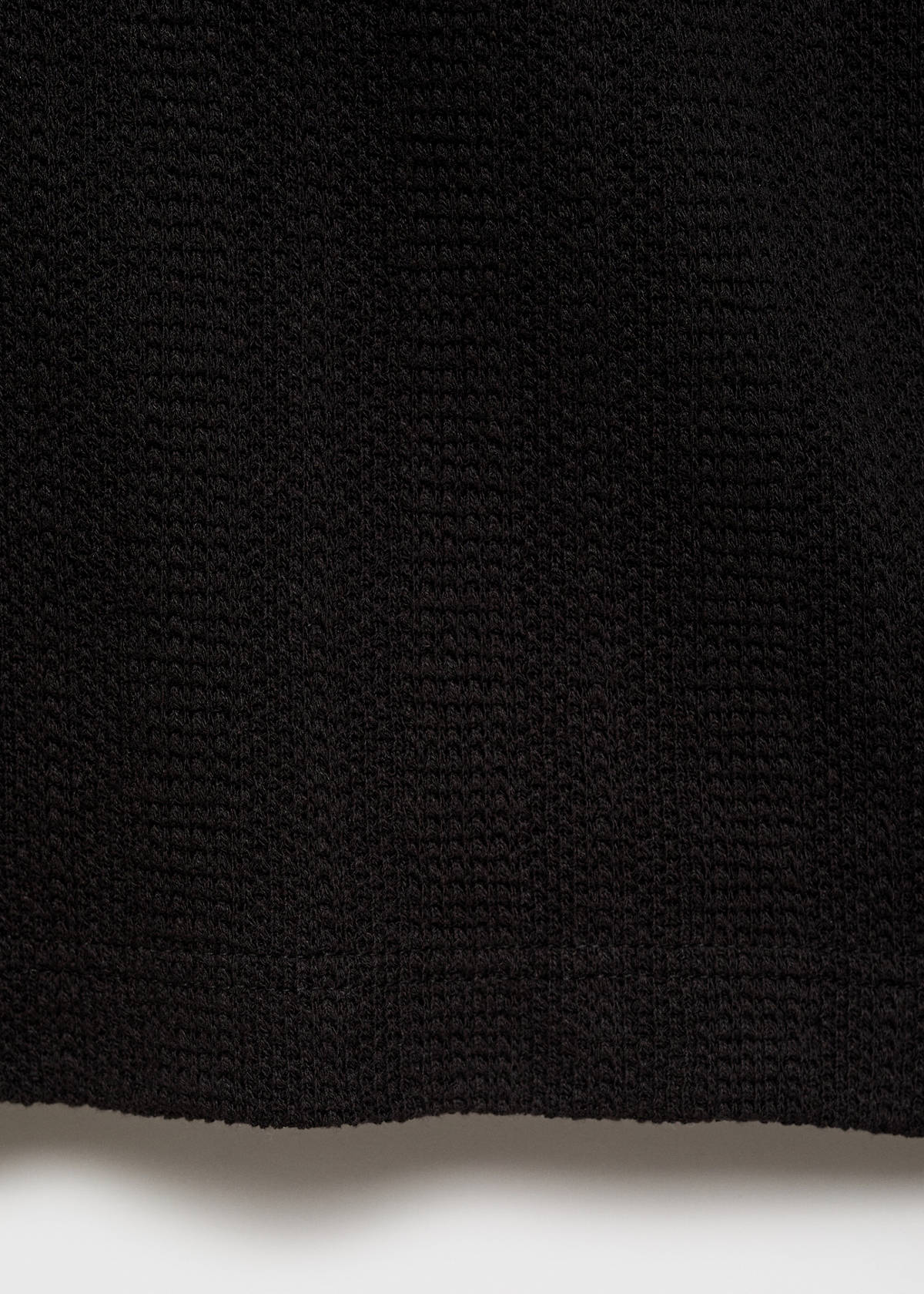Structured knitted shirt — Black