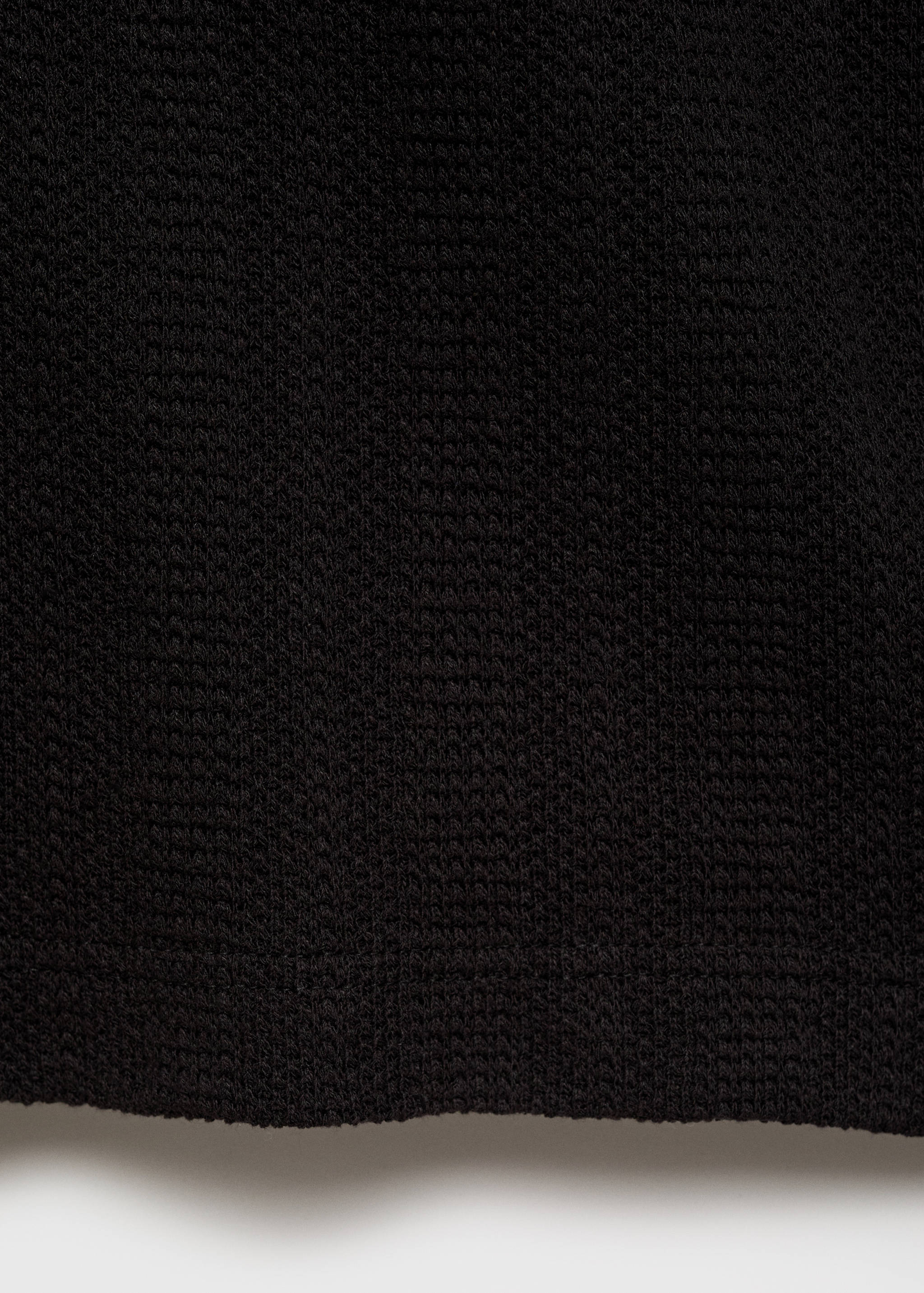 Structured knitted shirt - Details of the article 0