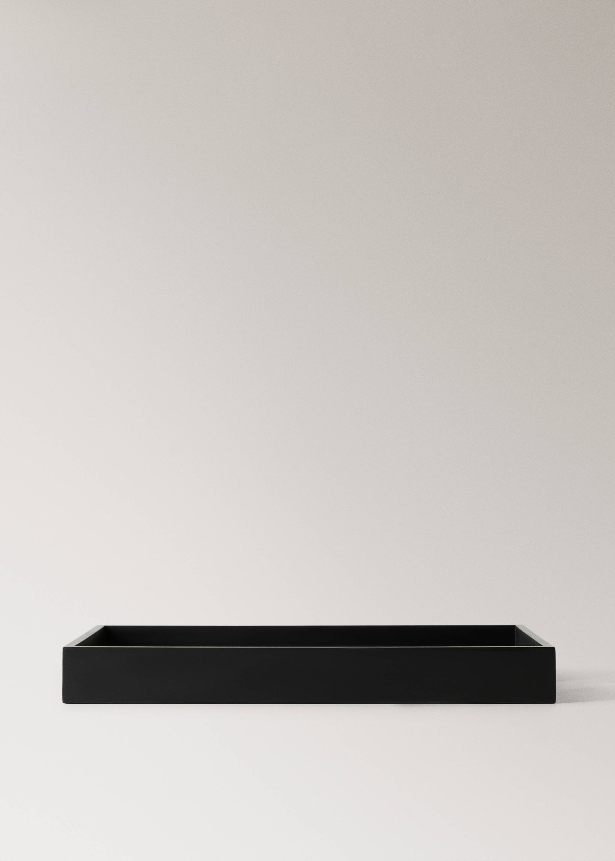 Solid wood decorative tray with handles - Article without model