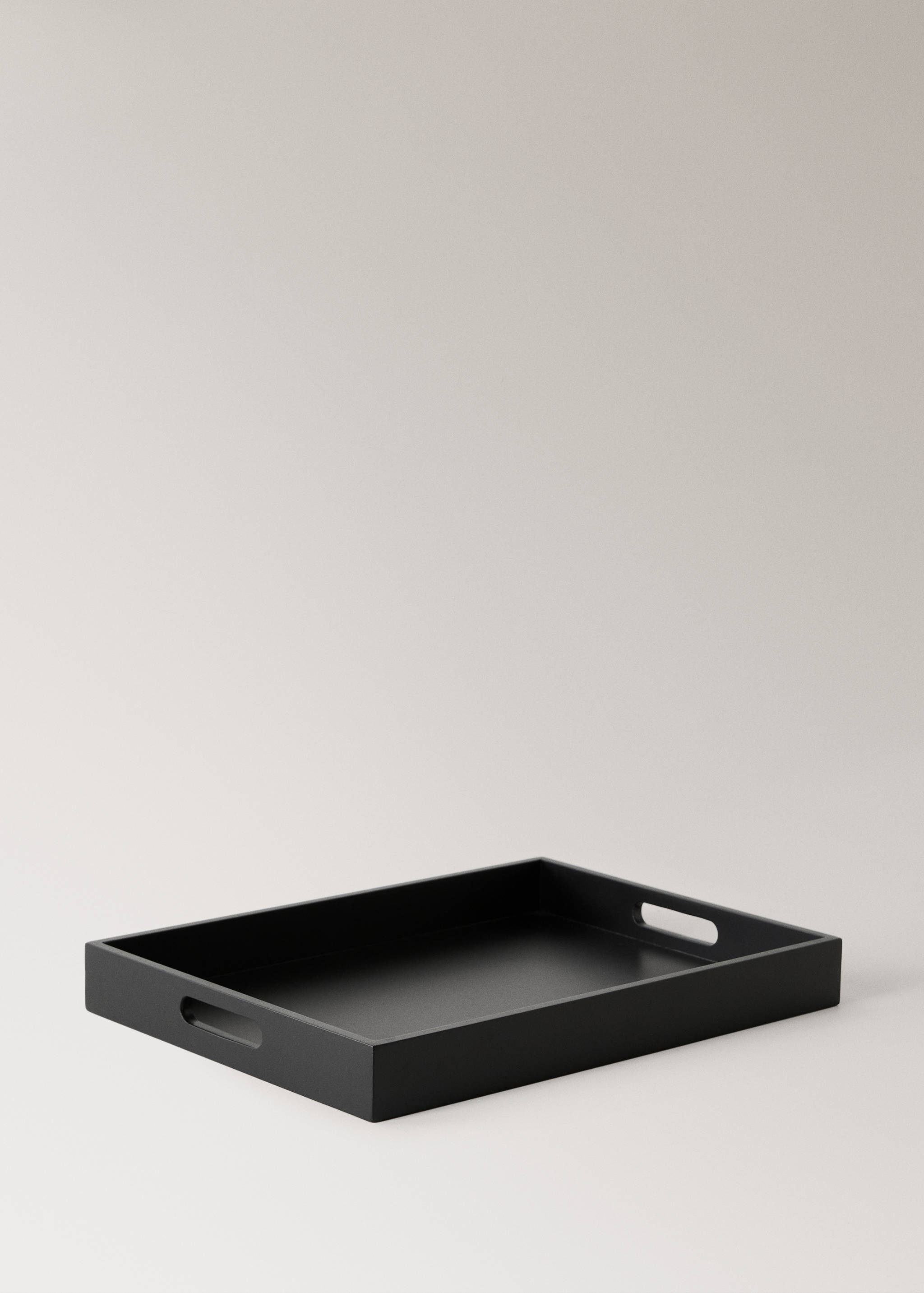 Solid wood decorative tray with handles - Details of the article 1