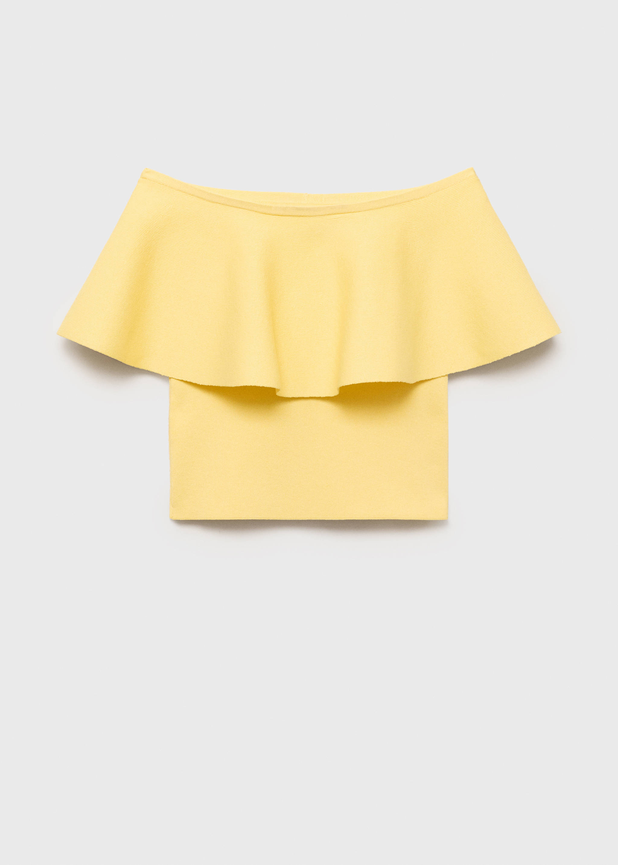 Maxi-ruffle strapless top - Article without model