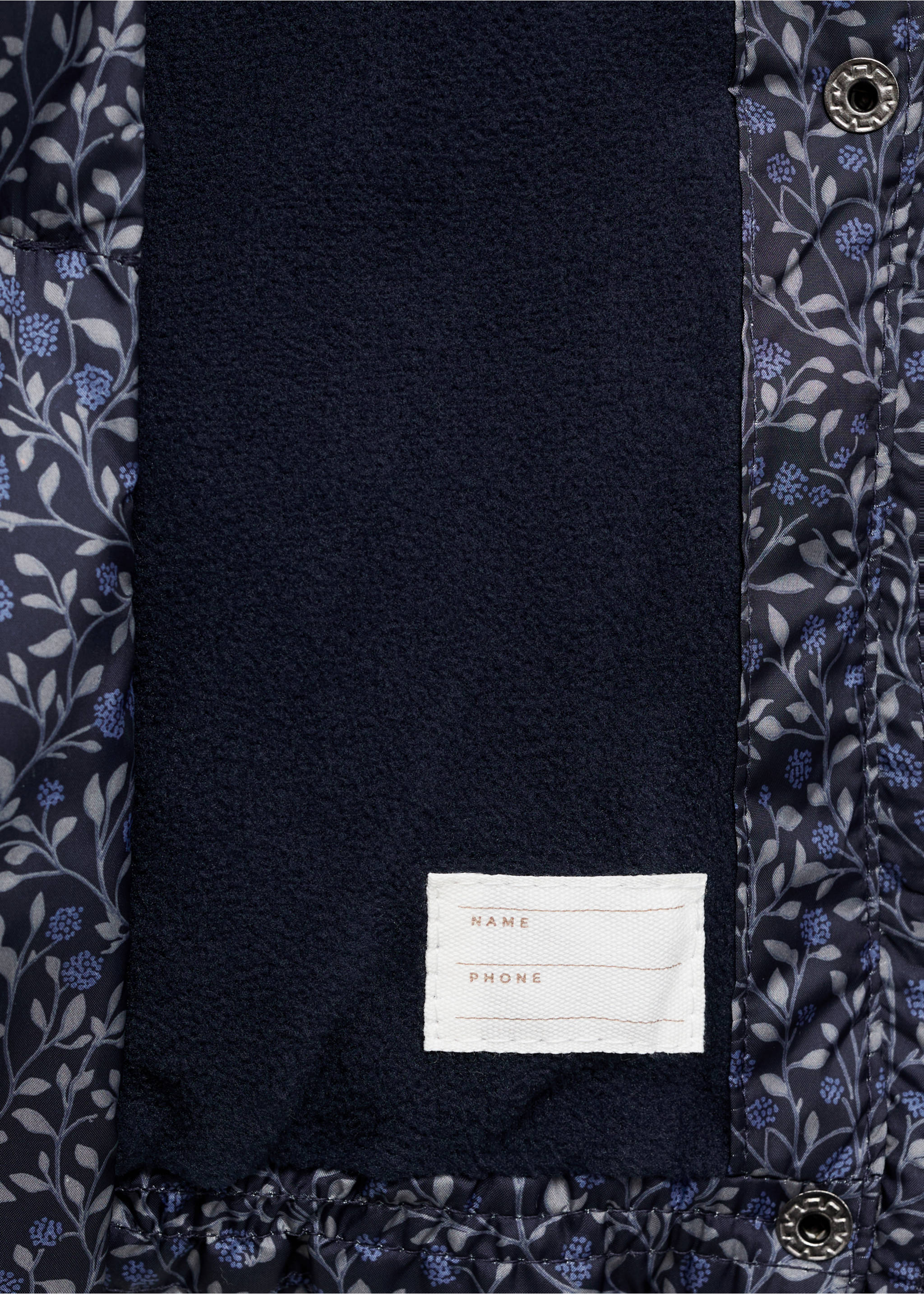 Manteau en imprimé fleuri - Détail de l'article 0, Bleu nuit. Ref: 17023274-00.
