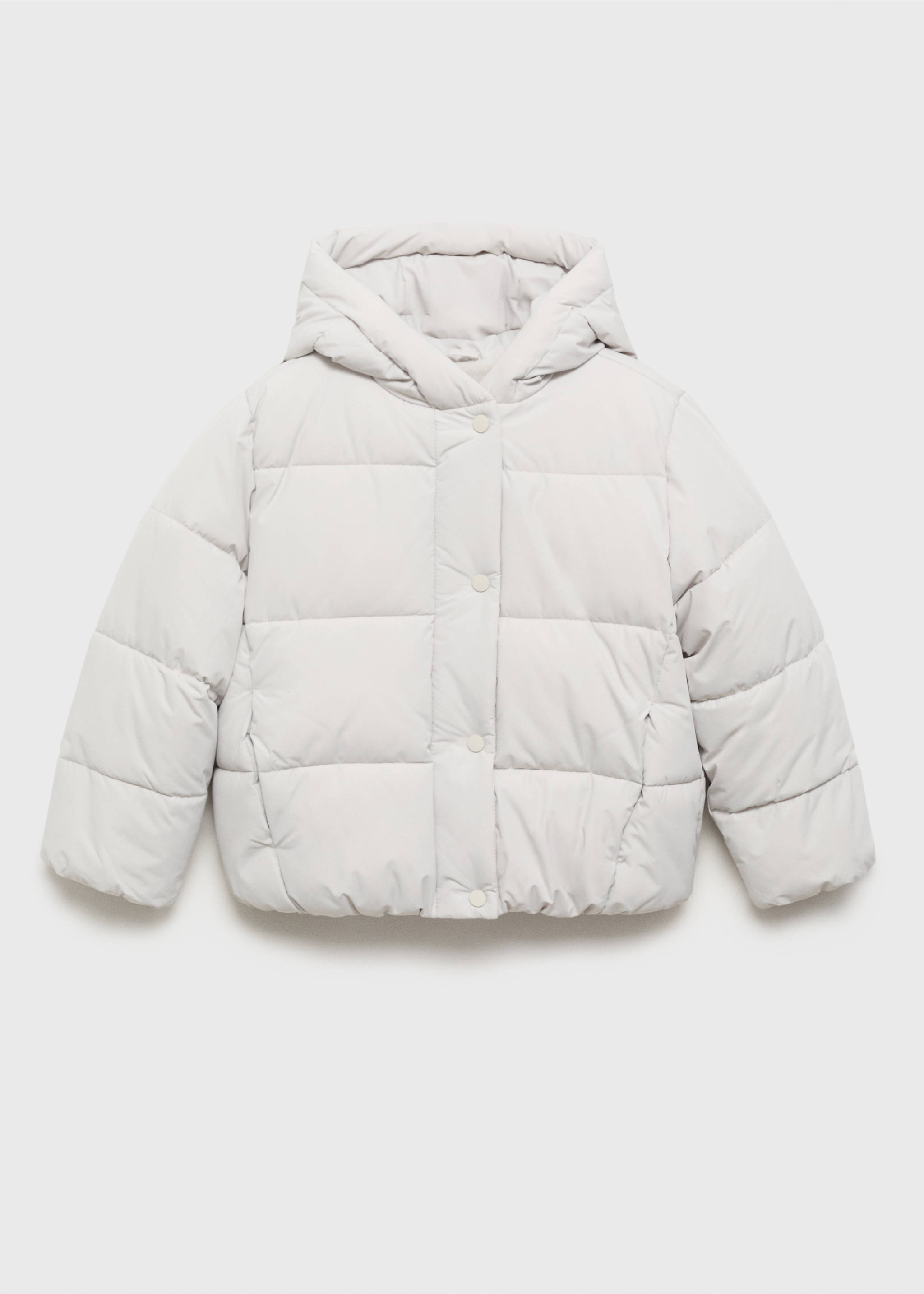 Hooded liner quilted coat - Article without model, Grey. Ref: 17023275-00.