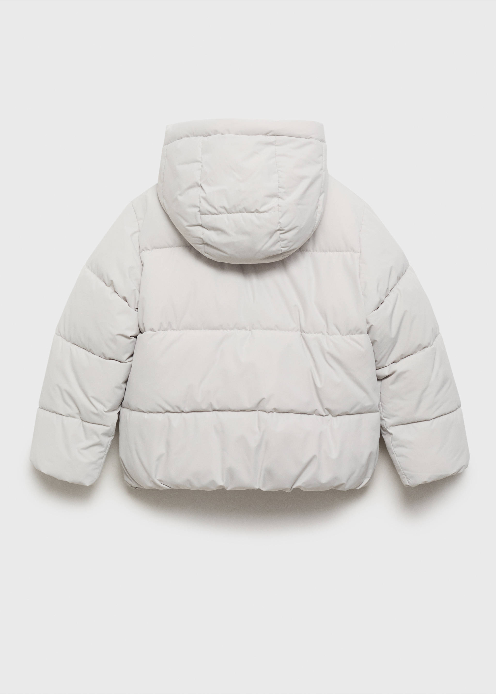 Hooded liner quilted coat - Reverse of the article, Grey. Ref: 17023275-00.