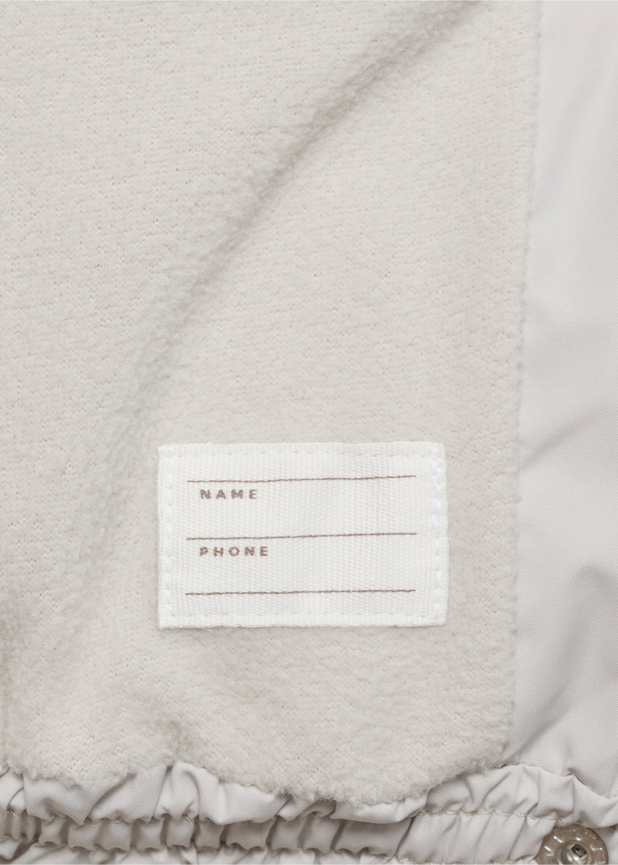 Hooded liner quilted coat - Details of the article 0, Grey. Ref: 17023275-00.