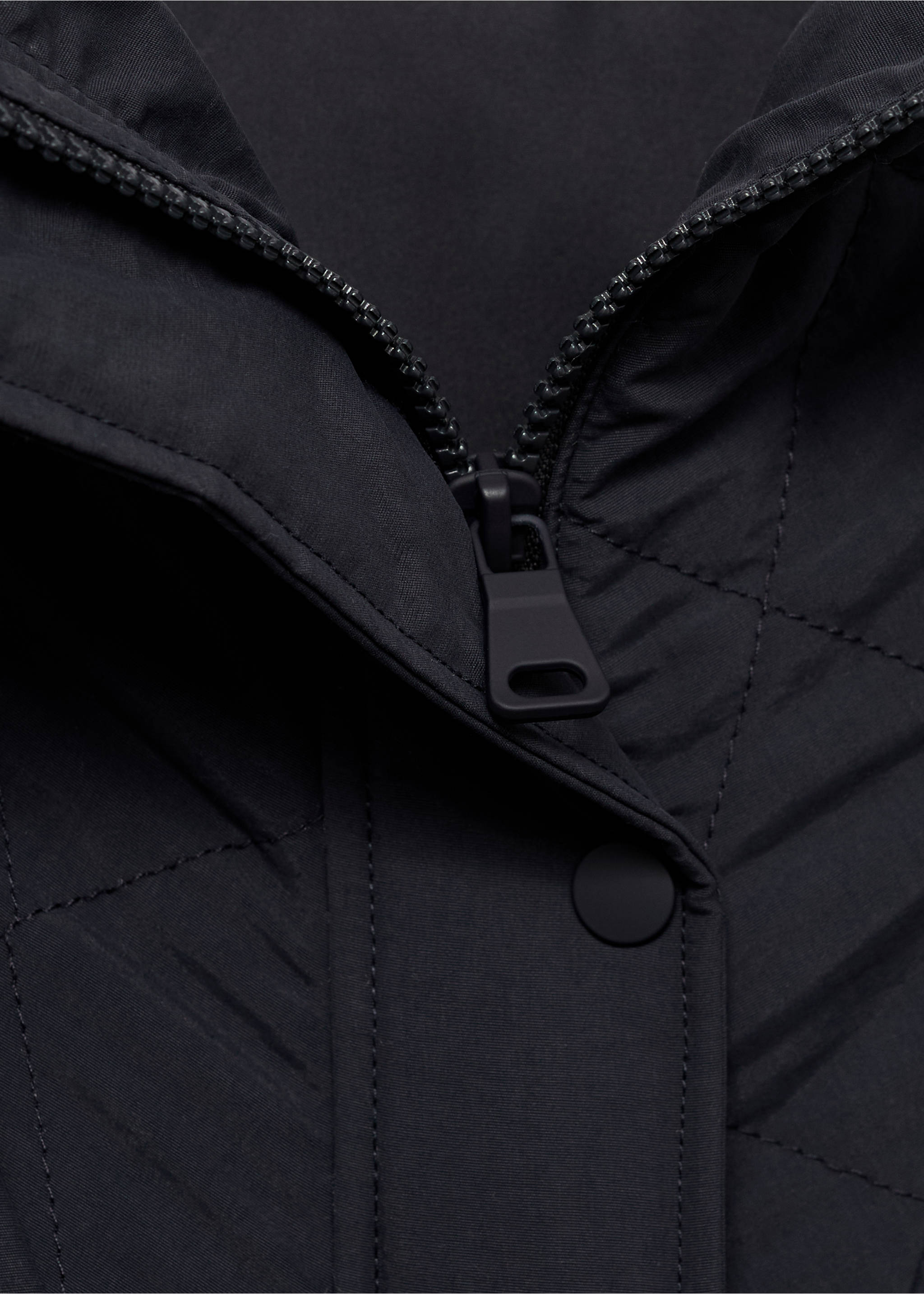 سترة أنوراك مبطنة واسعة - تفاصيل المنتج 8, كحلي غامق. Ref: 17023276-00.