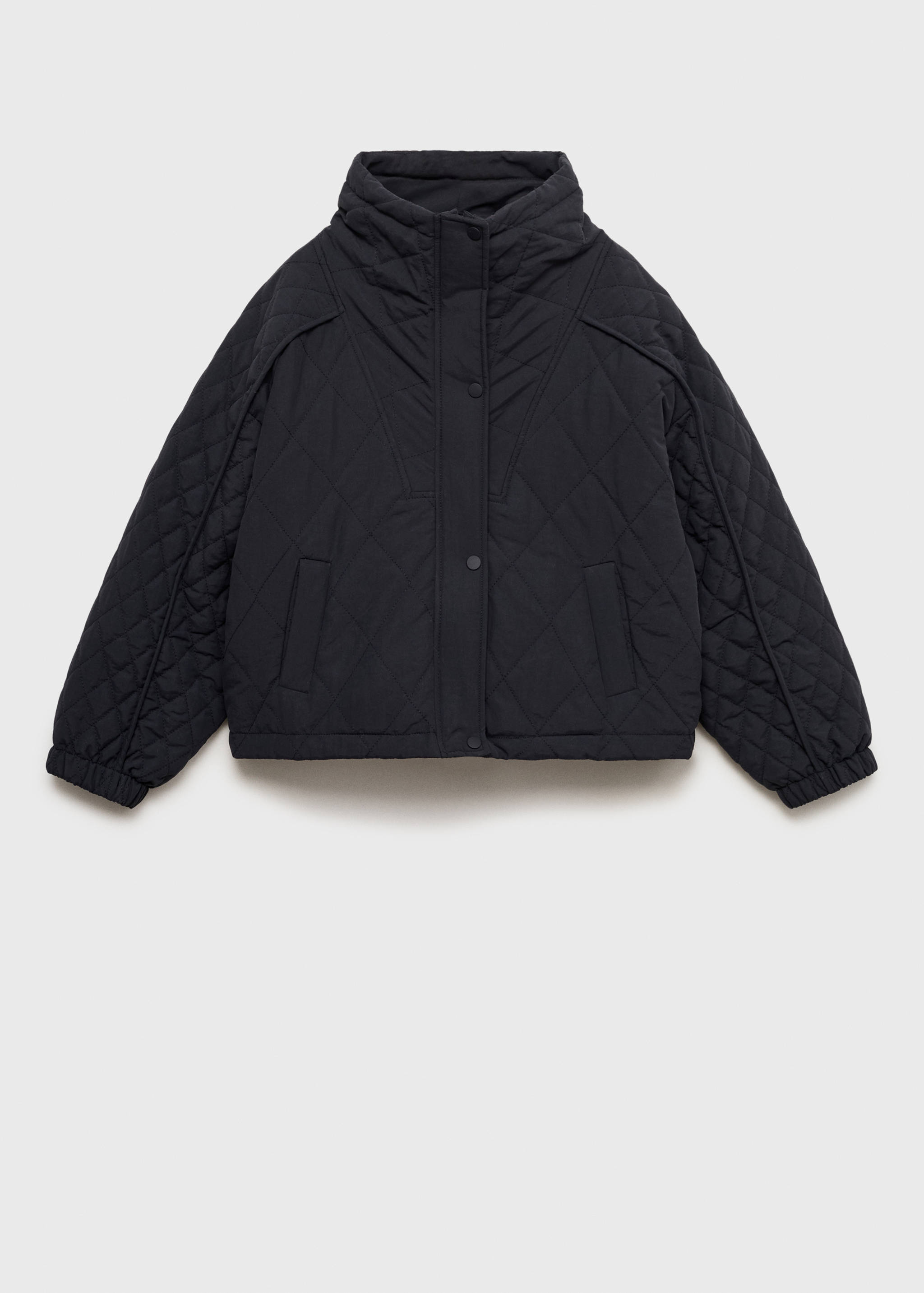 Oversized quilted anorak - Article without model