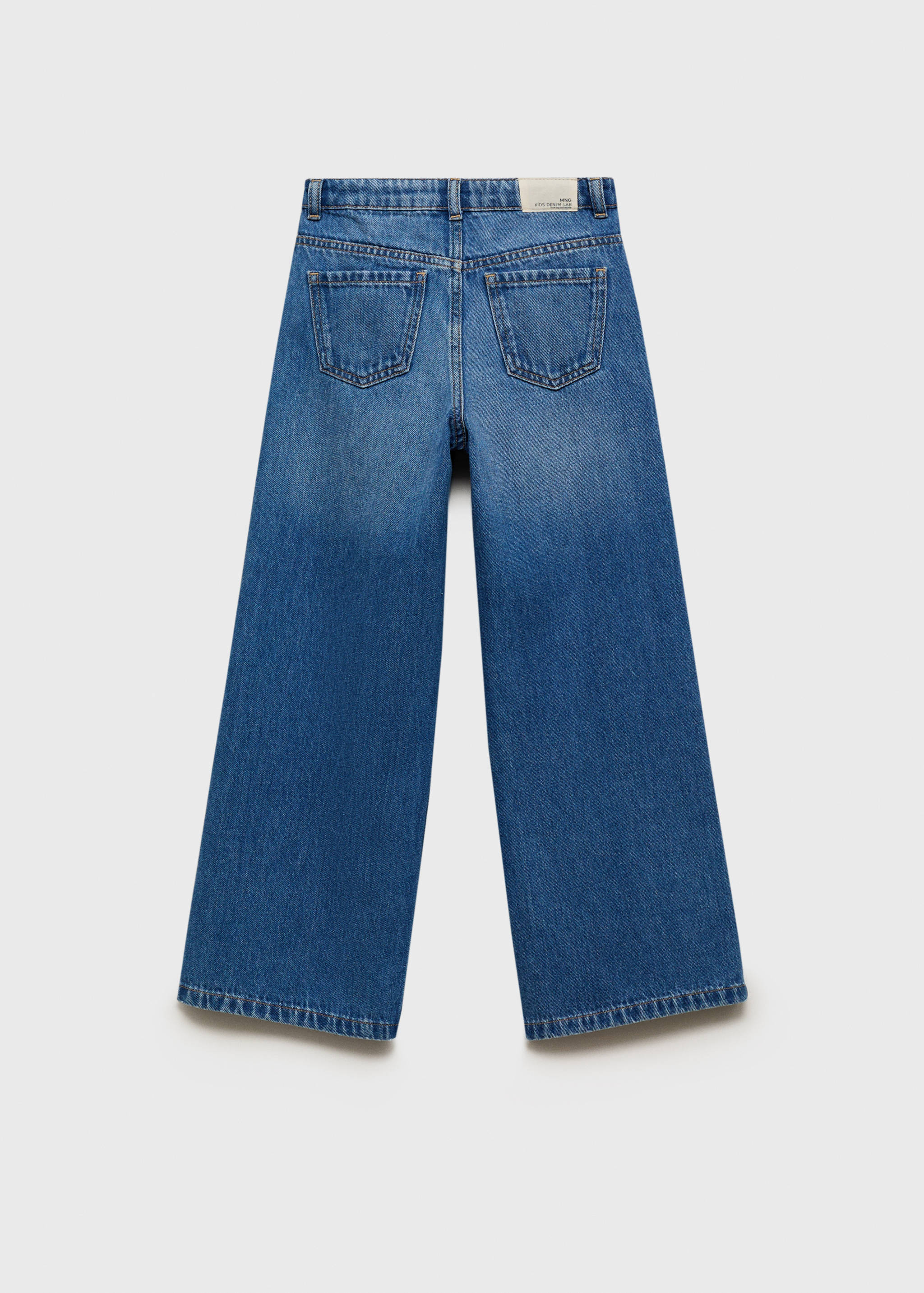 Wide leg jeans with studs - Reverse of the article