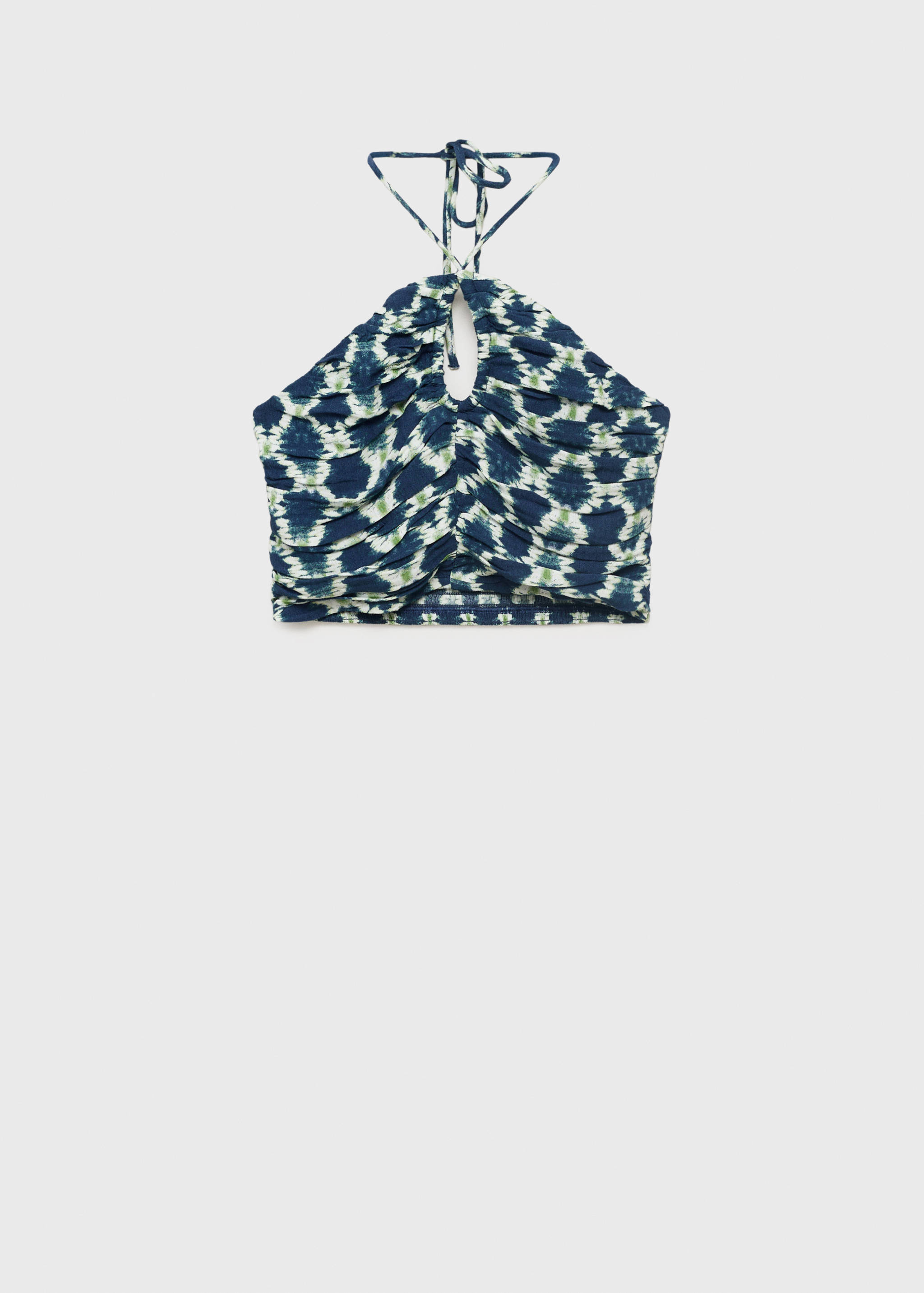 Halter top with ruffled detail - Article without model