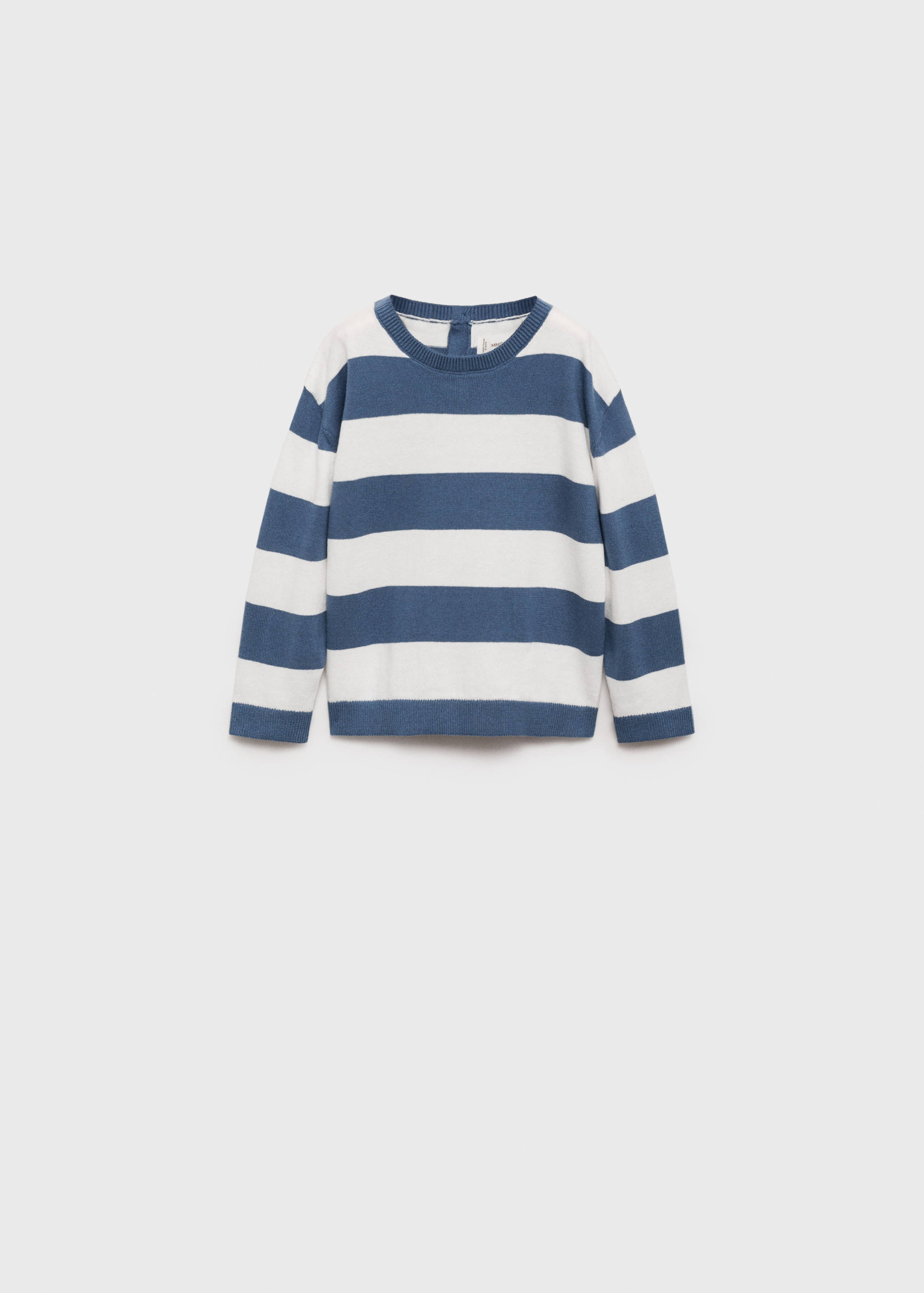 Striped cotton-blend sweater - Article without model
