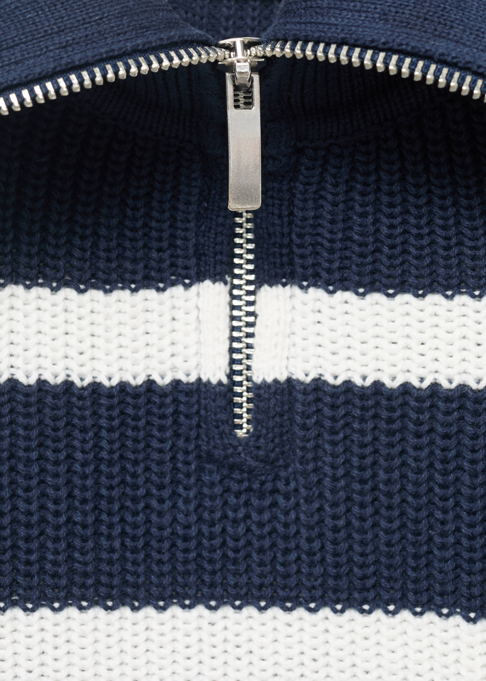 Knitted sweater with perkins neck - Details of the article 8
