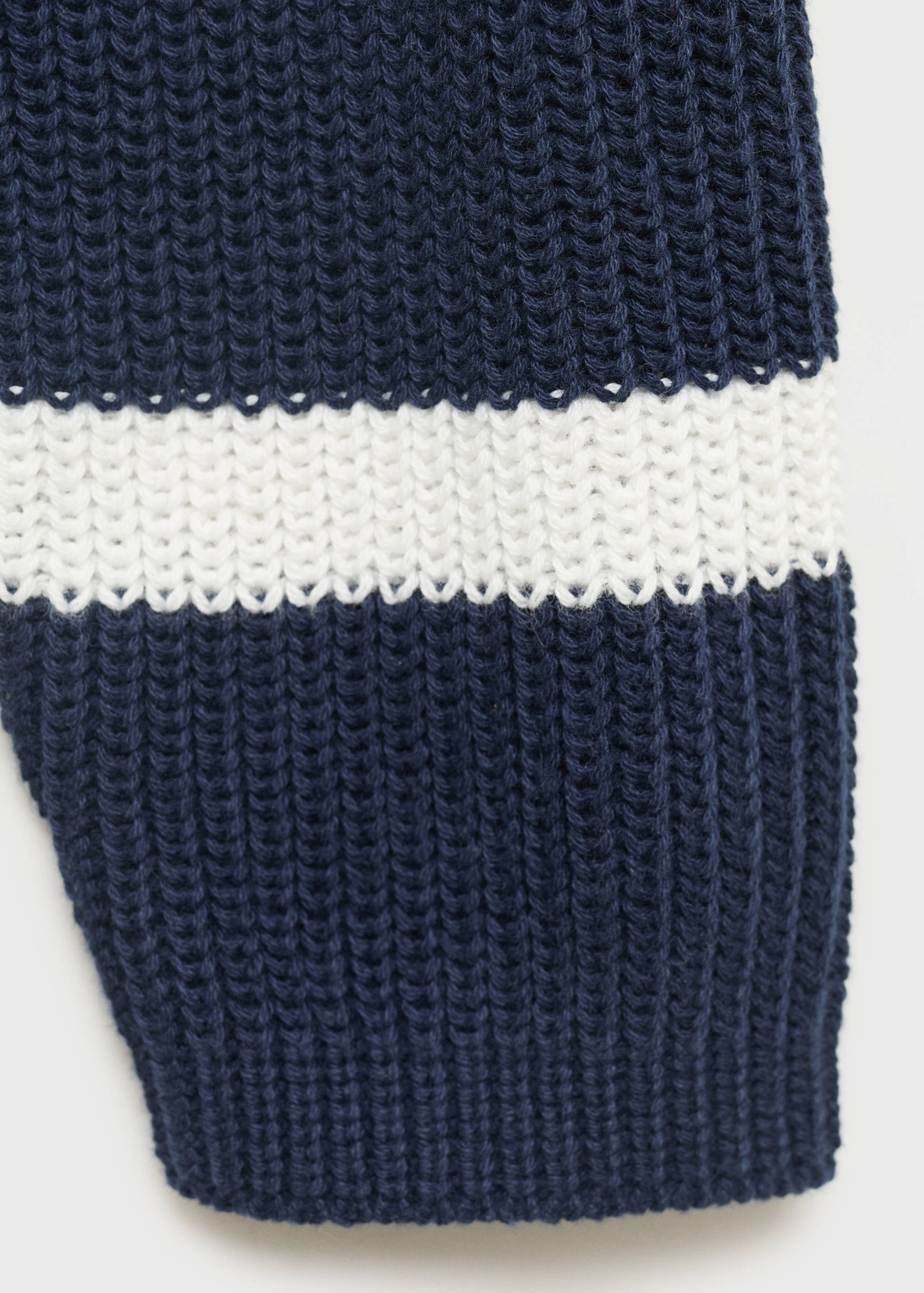 Knitted sweater with perkins neck - Details of the article 0