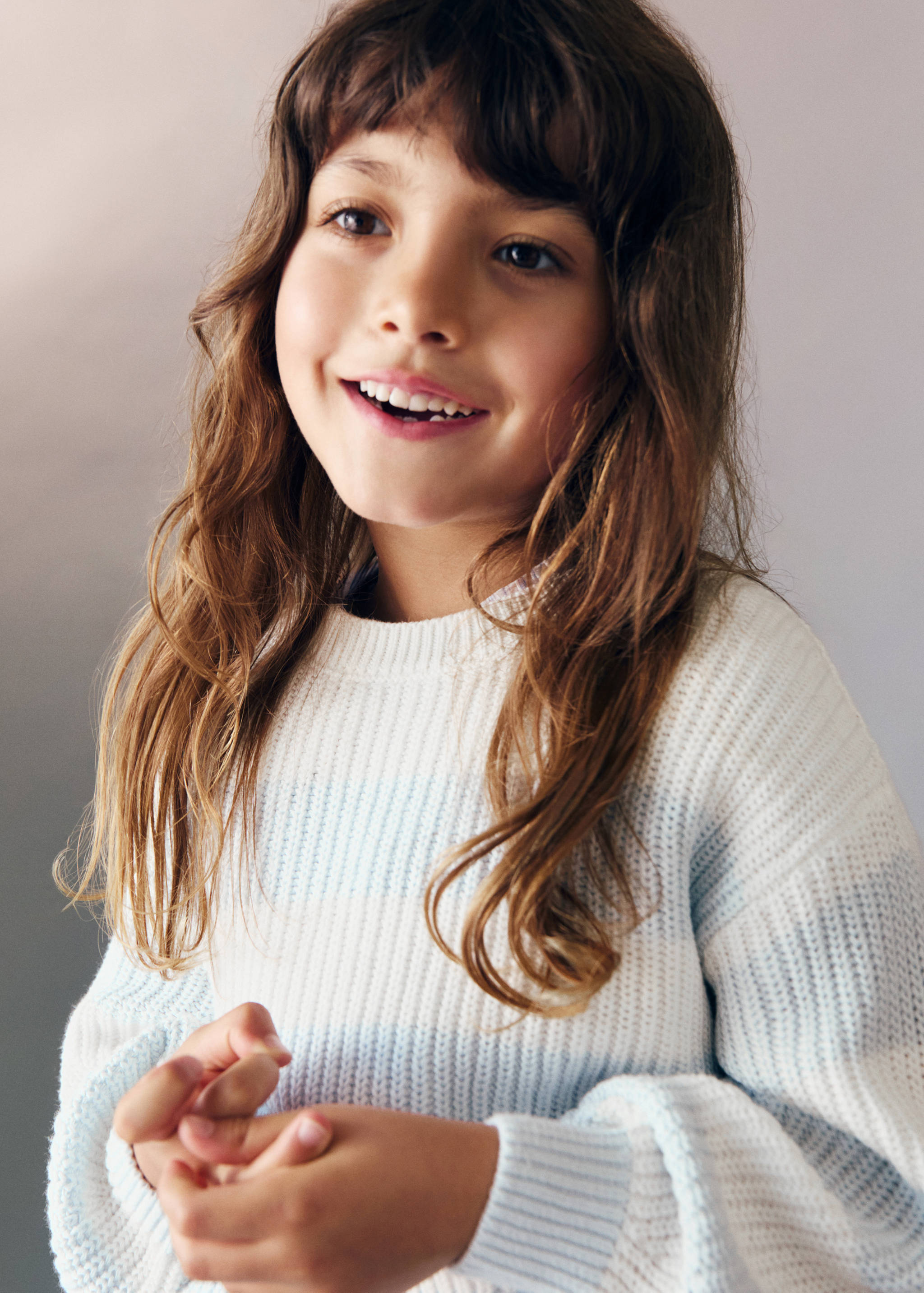 Sweter dzianinowy w paski - Szczegóły artykułu 1