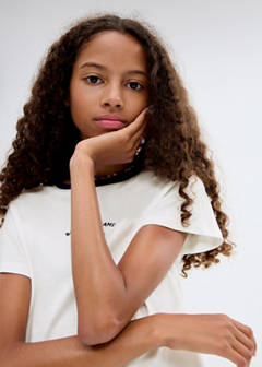 T-shirt with embroidered contrasting collar — Off White 4