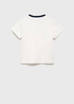 T-shirt with embroidered contrasting collar — Off White 6