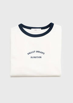 T-shirt with embroidered contrasting collar — Off White 7