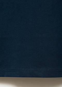 T-shirt with embroidered contrasting collar — Navy 5