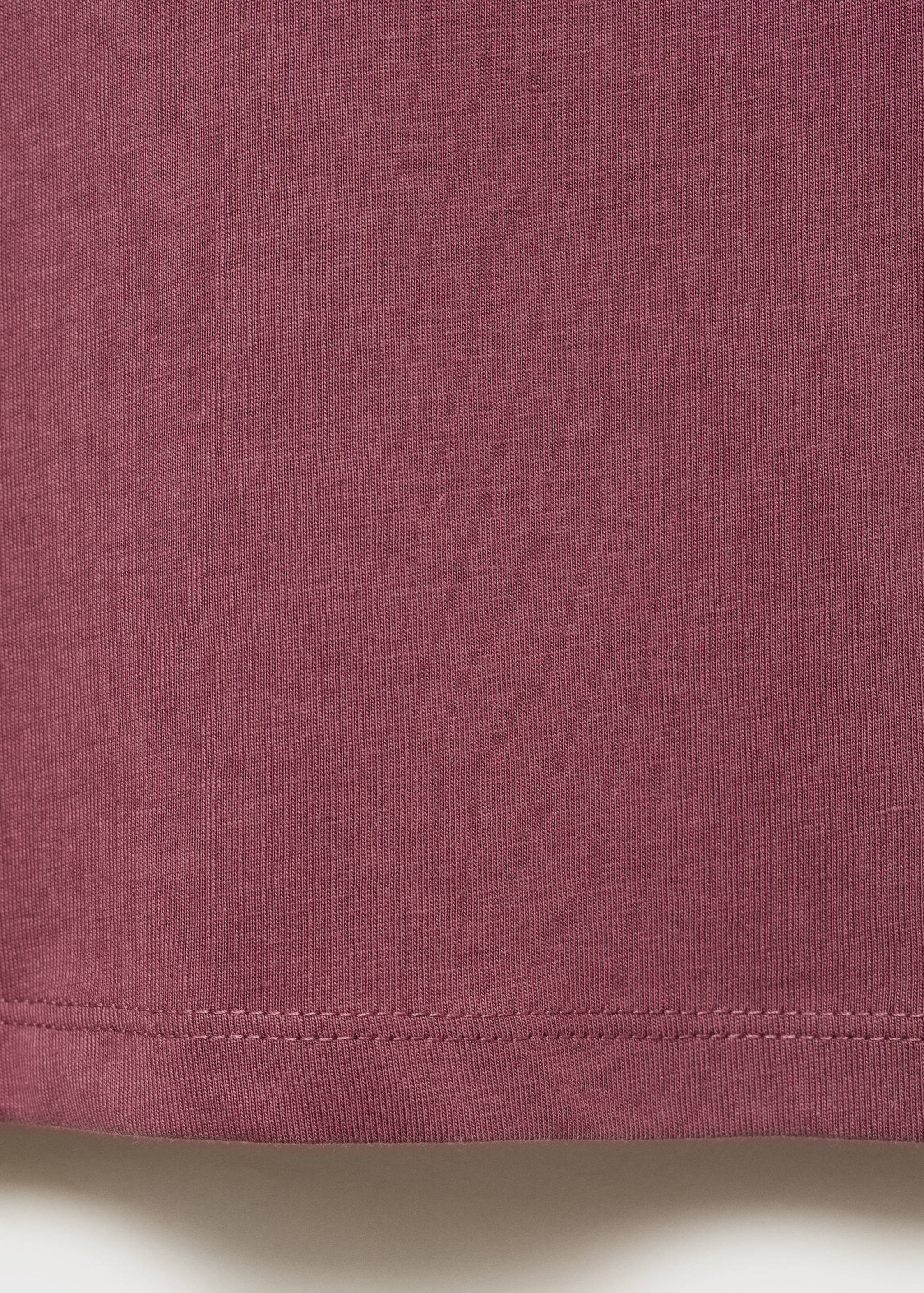 T-shirt with embroidered contrasting collar - Details of the article 0