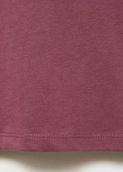 T-shirt with embroidered contrasting collar — Cherry 6