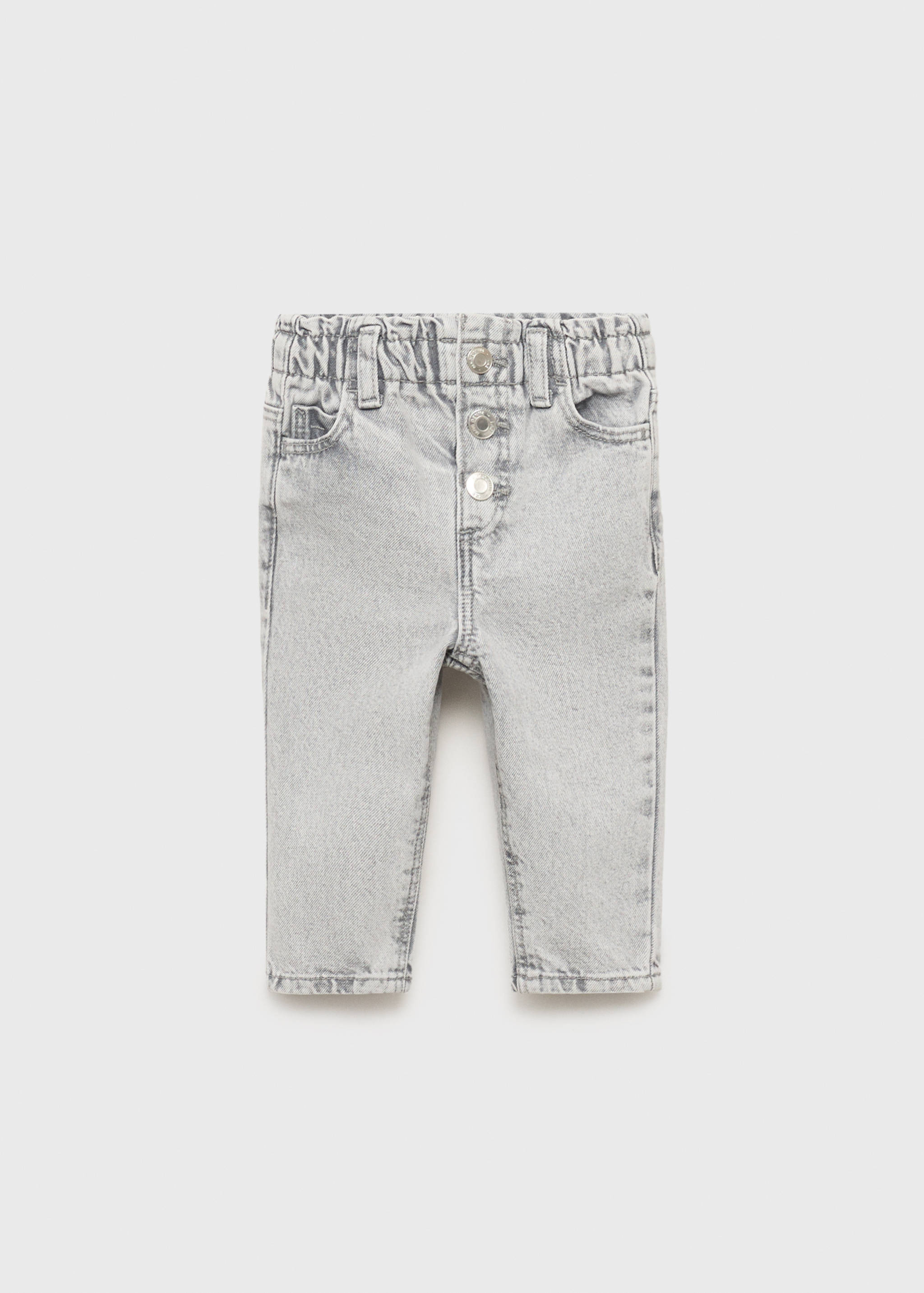 Paper bag jeans with buttons - Article without model