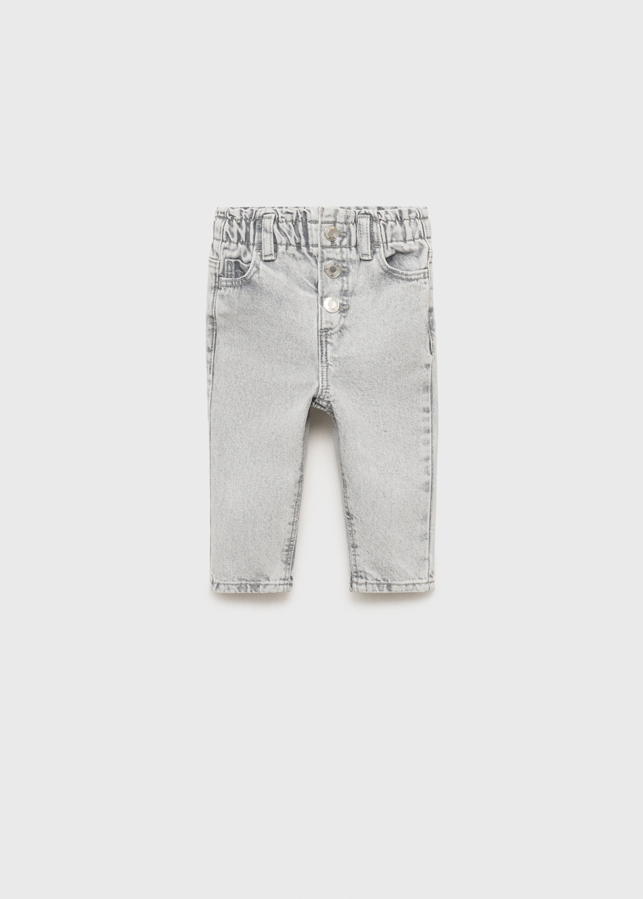Paper bag jeans with buttons - Article without model