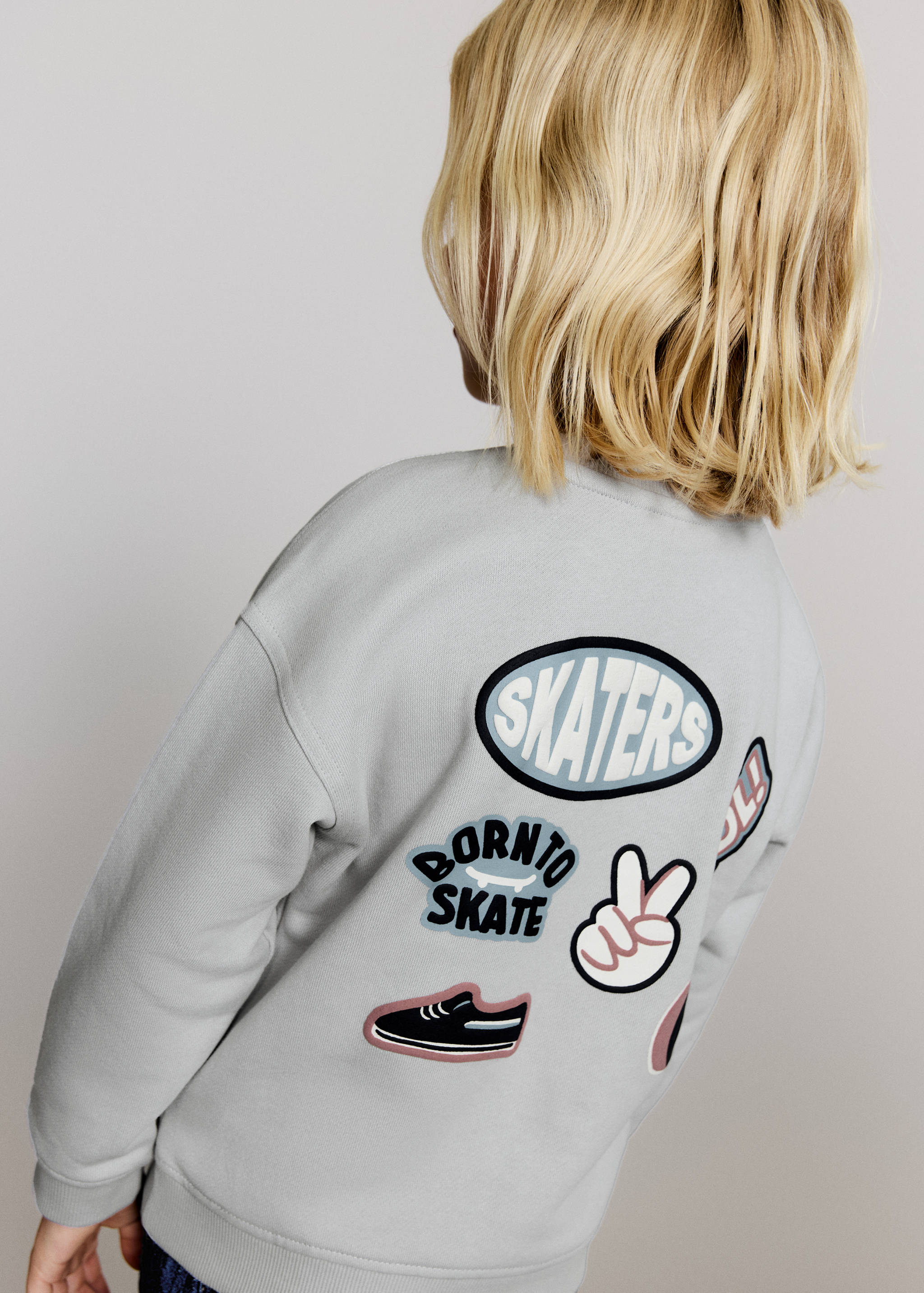 Sweat-shirt imprimé écusson - Détail de l'article 1