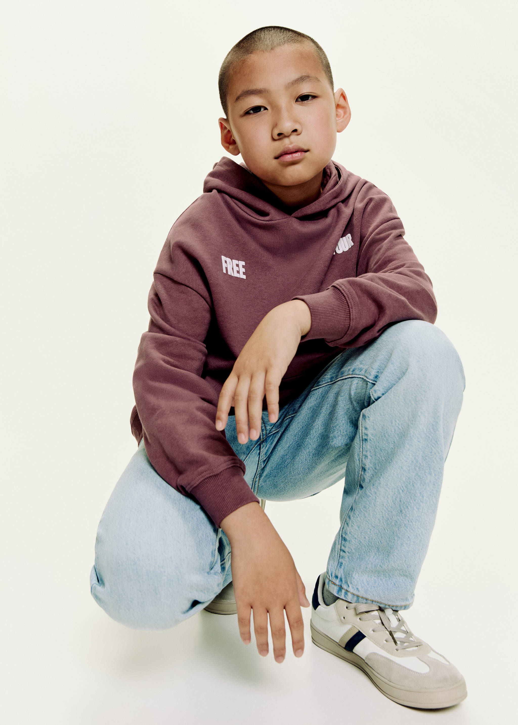 Printed hoodie - Medium plane