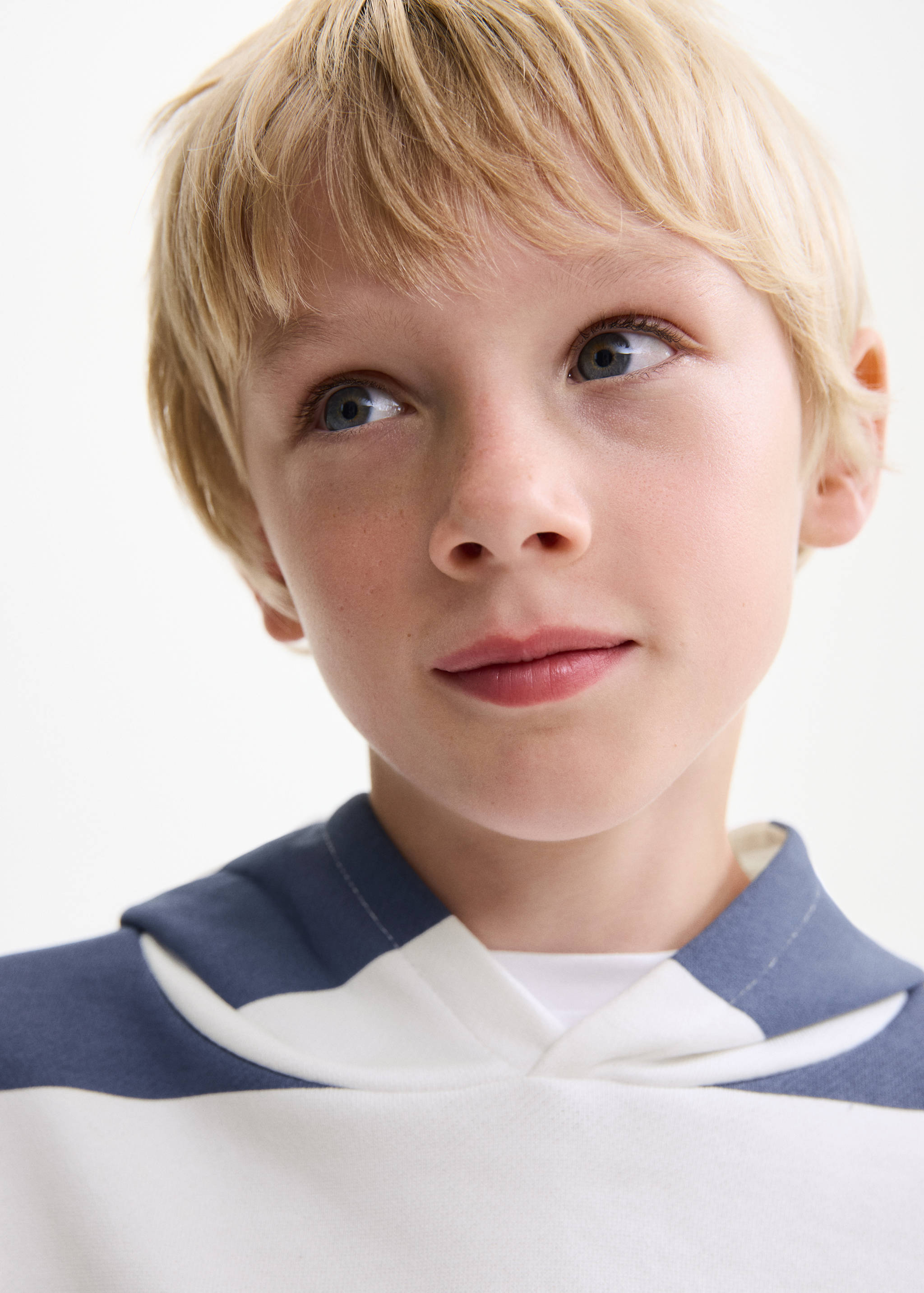 Striped hooded sweatshirt - Details of the article 1