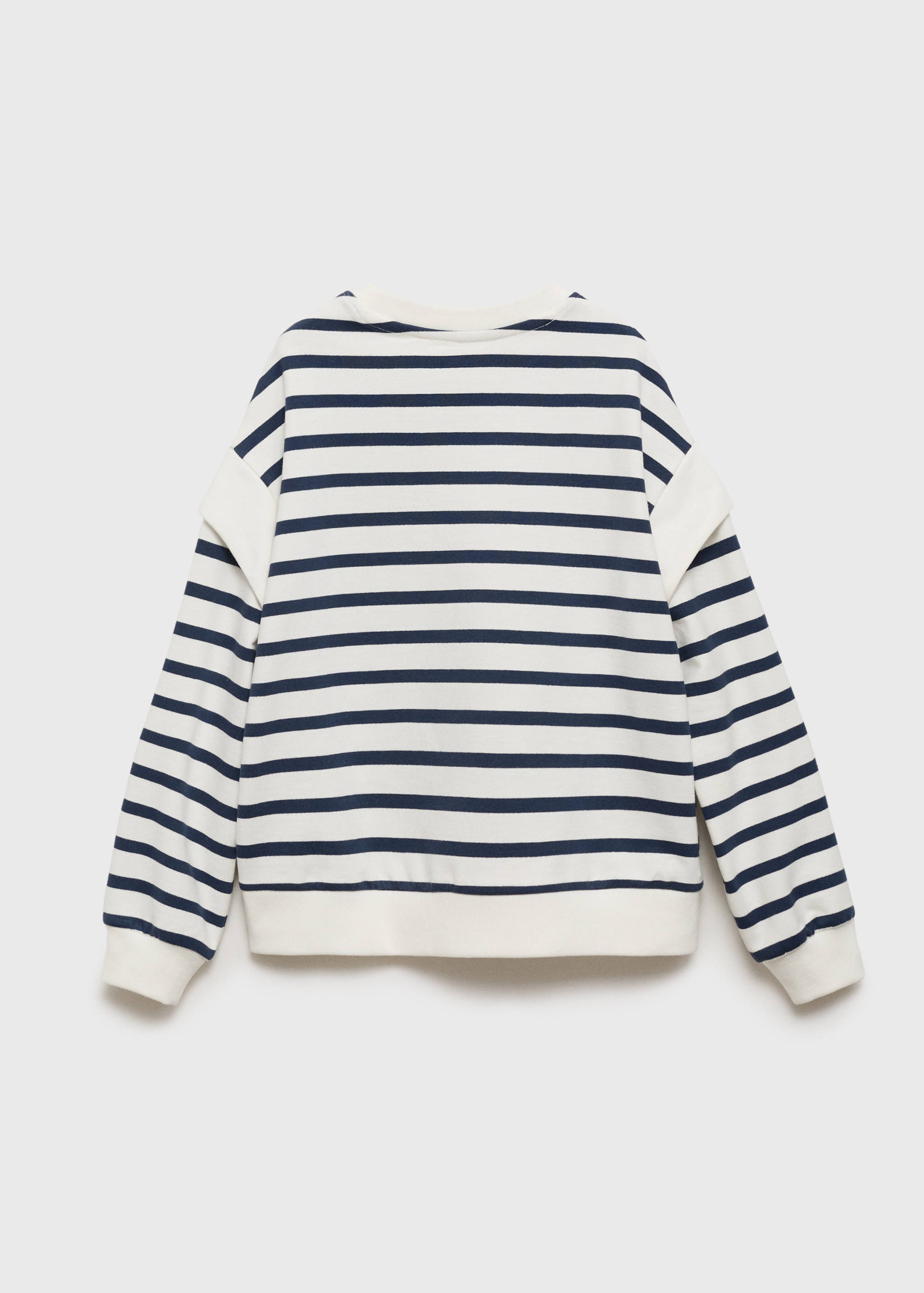 Striped cotton-blend sweatshirt - Reverse of the article