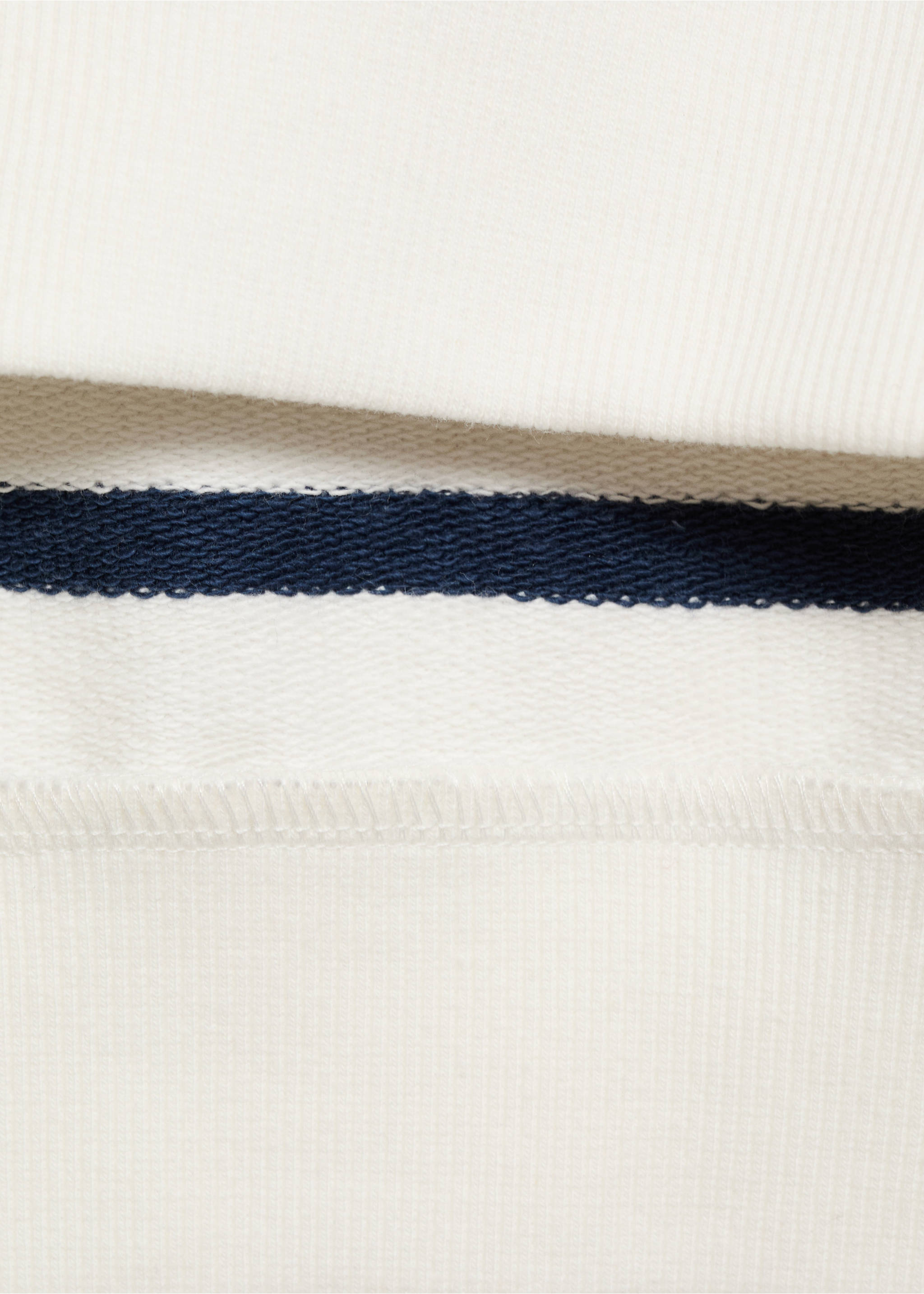 Sudadera algodón rayas - Detalle del artículo 0, Azul marino. Ref: 17023292-00.