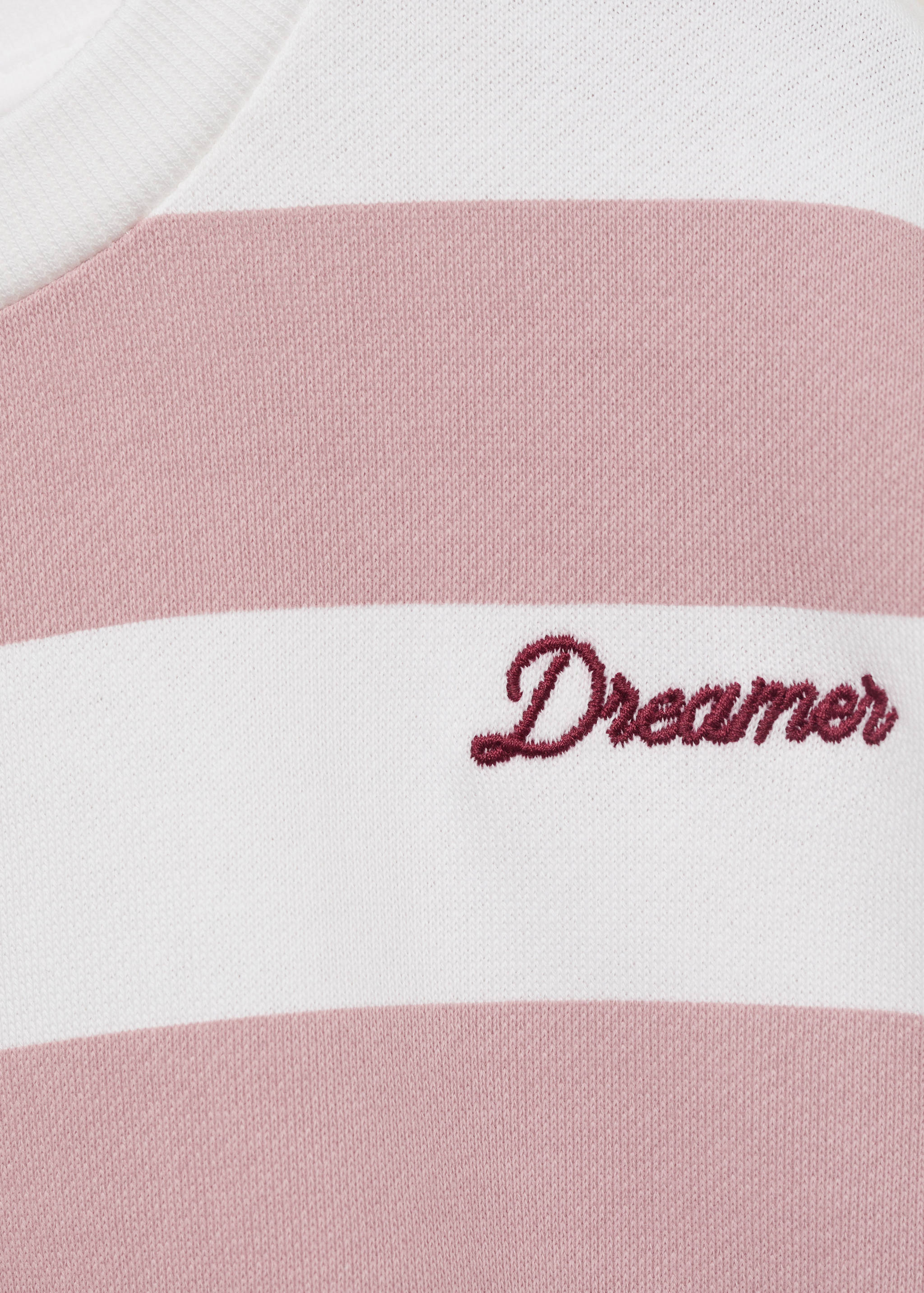 Striped sweatshirt with embroidered detail - Details of the article 8