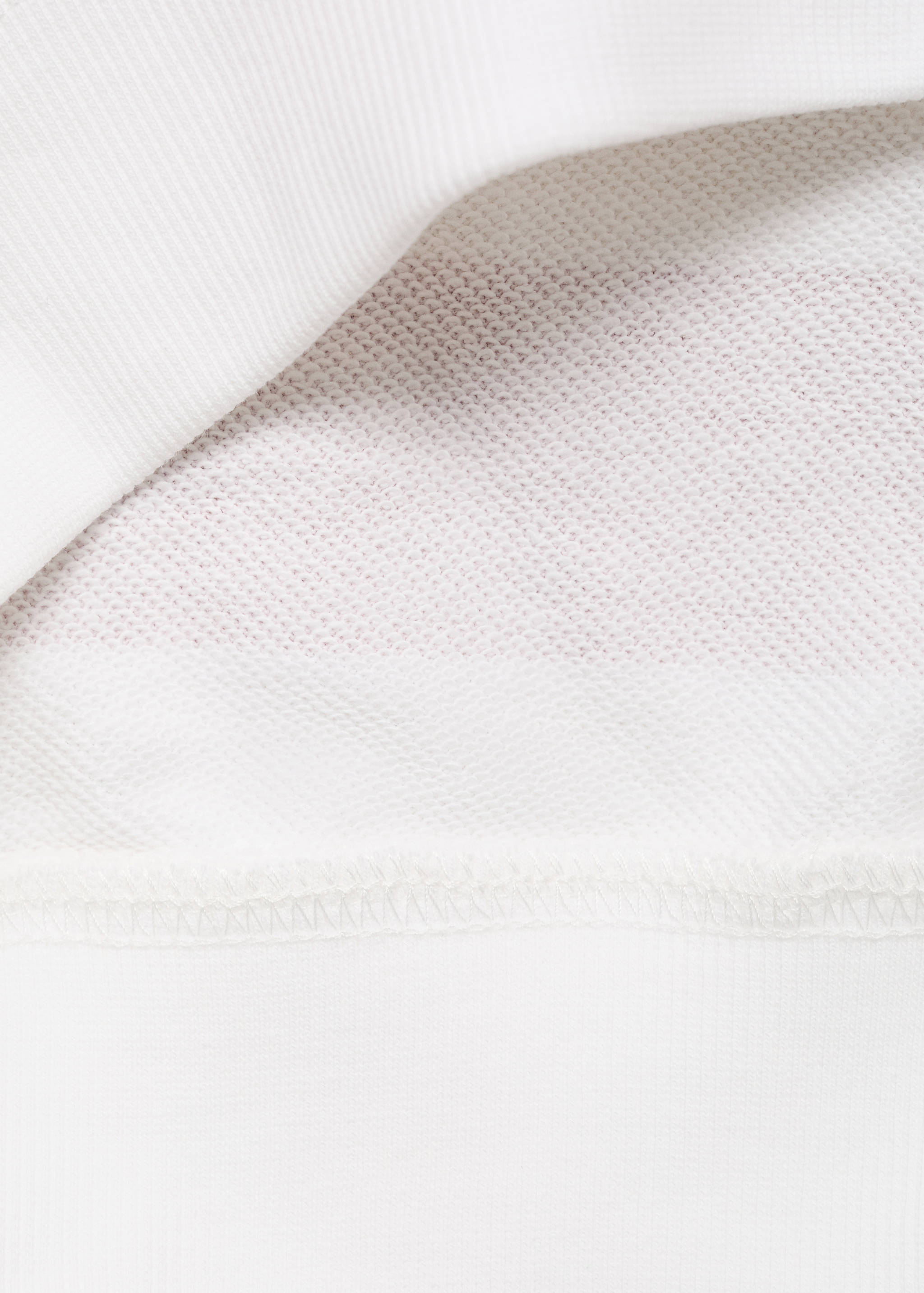 Striped sweatshirt with embroidered detail - Details of the article 0