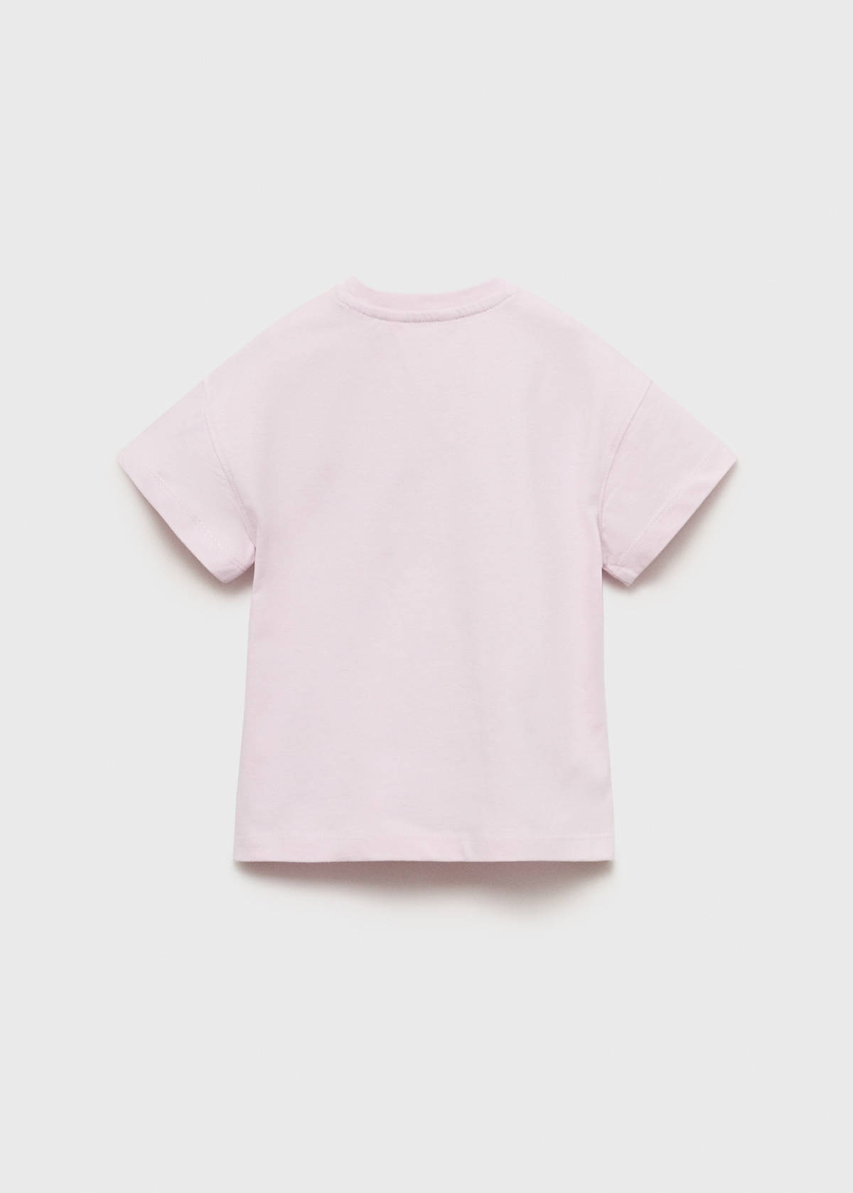 Embossed detail printed t-shirt — Lilac