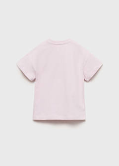 Embossed detail printed t-shirt — Lilac 4