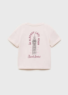 Printed cotton-blend t-shirt — Pink 3