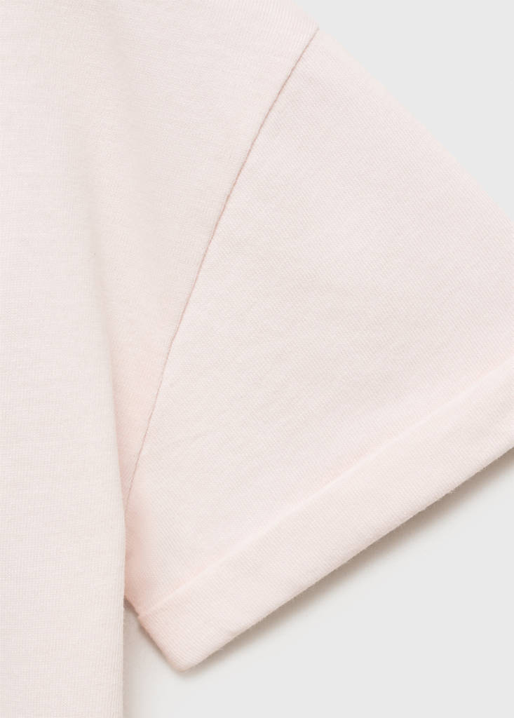 Printed cotton-blend t-shirt — Pink