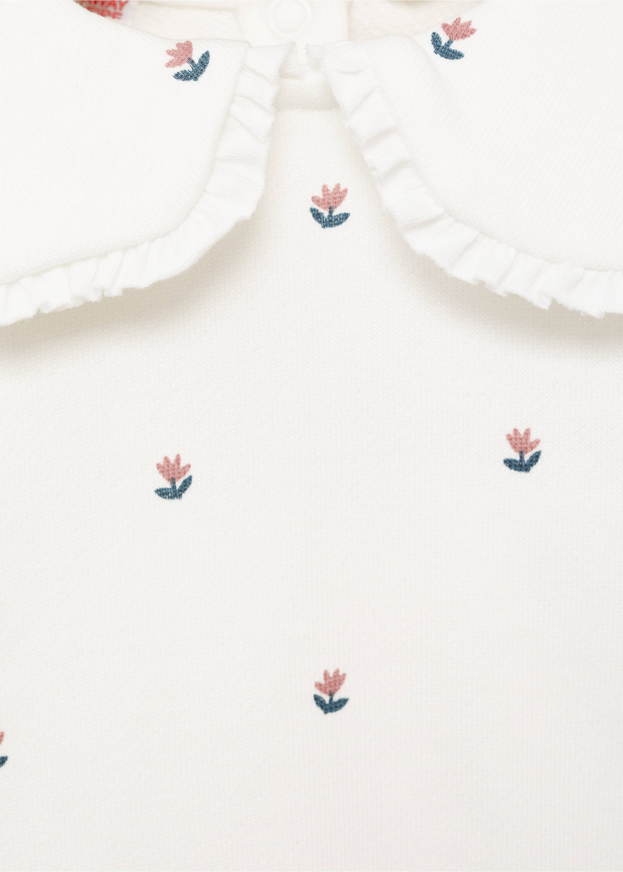 Floral printed sweatshirt - Details of the article 8, Off White. Ref: 17023297-00.