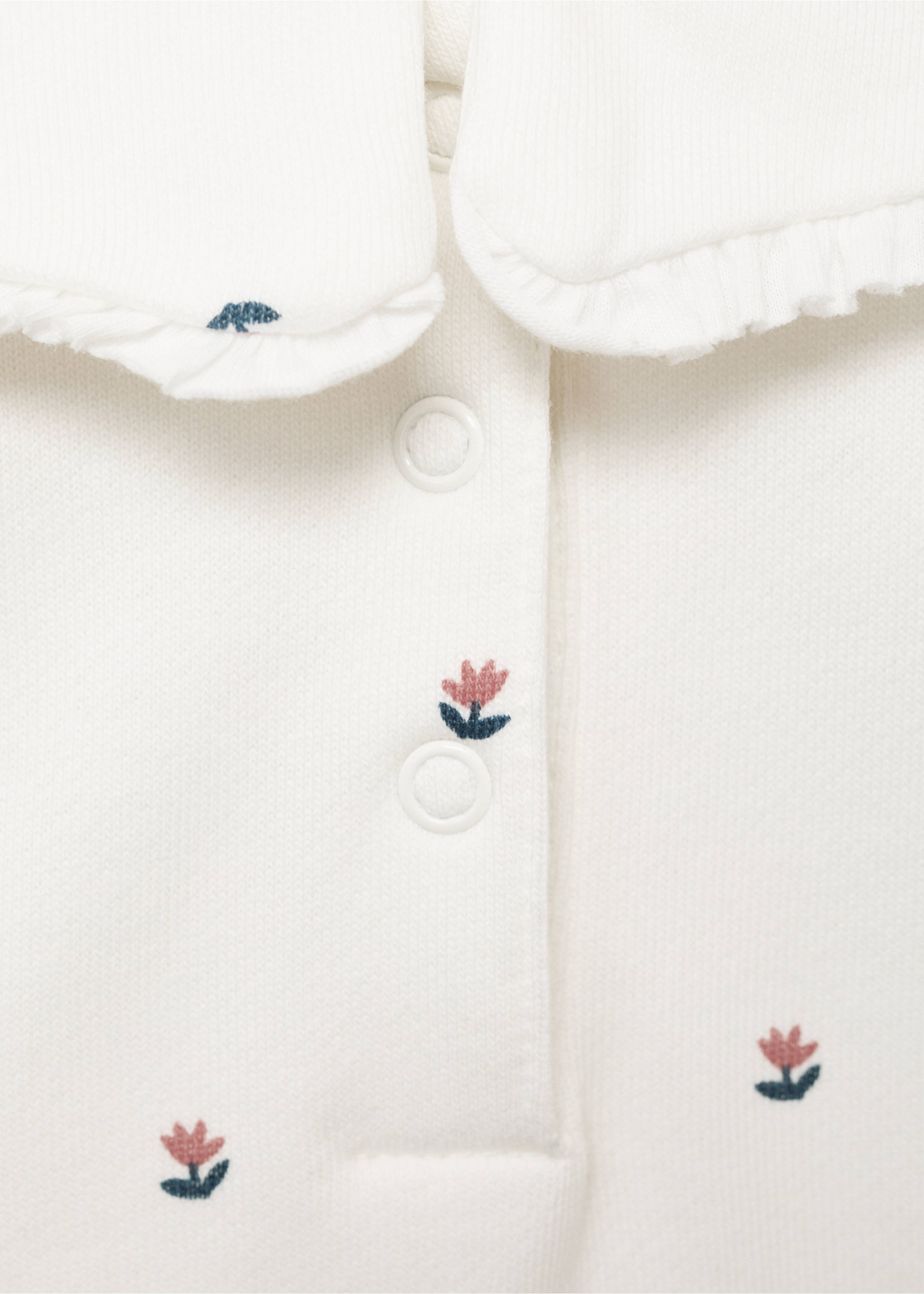 Floral printed sweatshirt - Details of the article 0, Off White. Ref: 17023297-00.