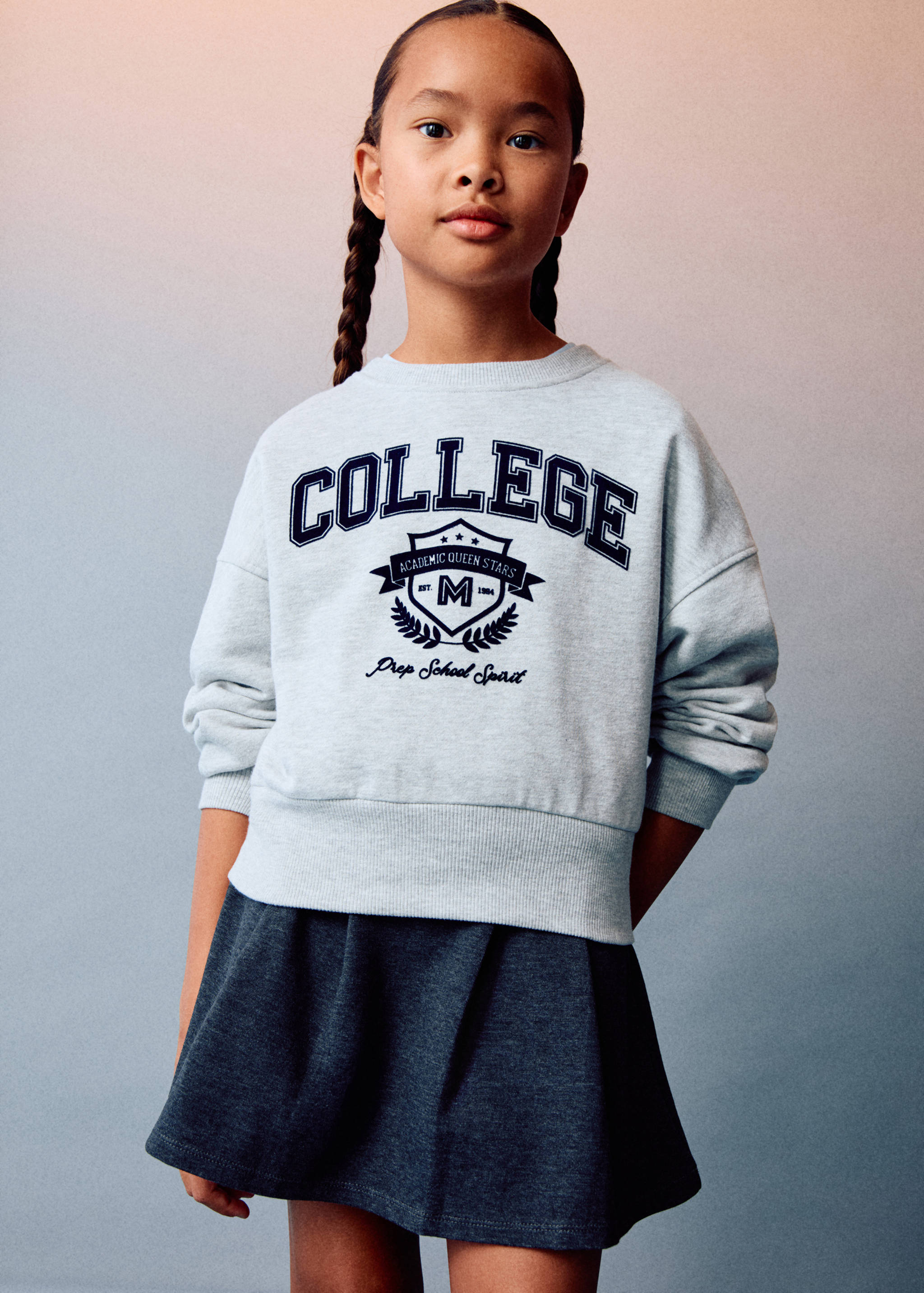 Monochrome college sweatshirt - Details of the article 6