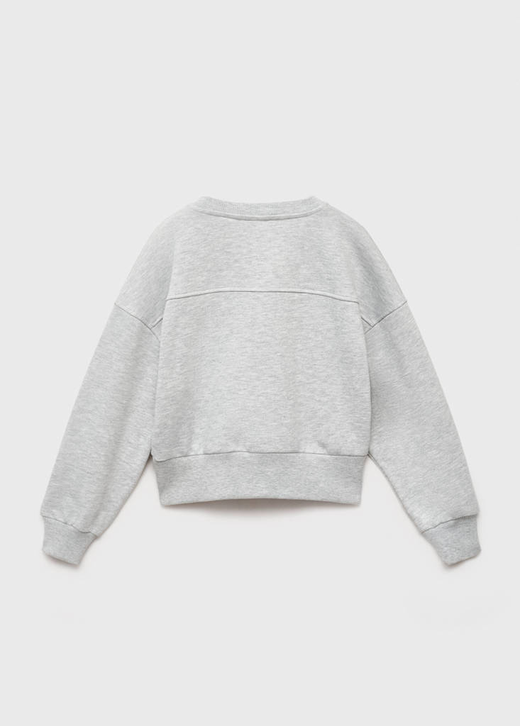 Monochrome college sweatshirt — Medium Heather Grey