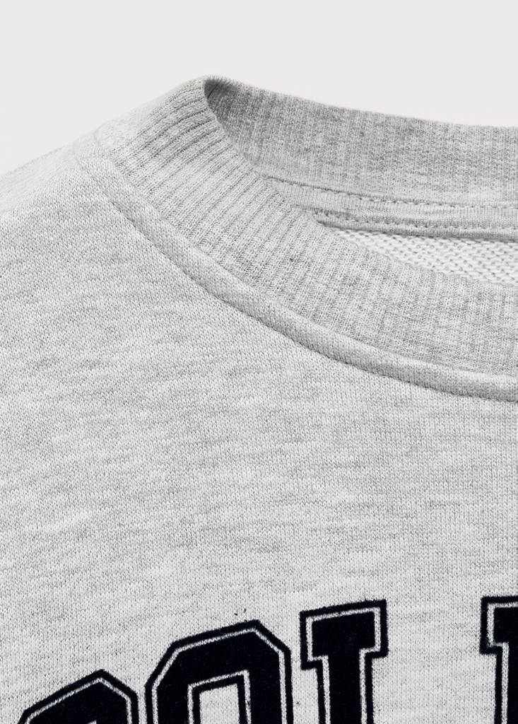 Monochrome college sweatshirt — Medium Heather Grey