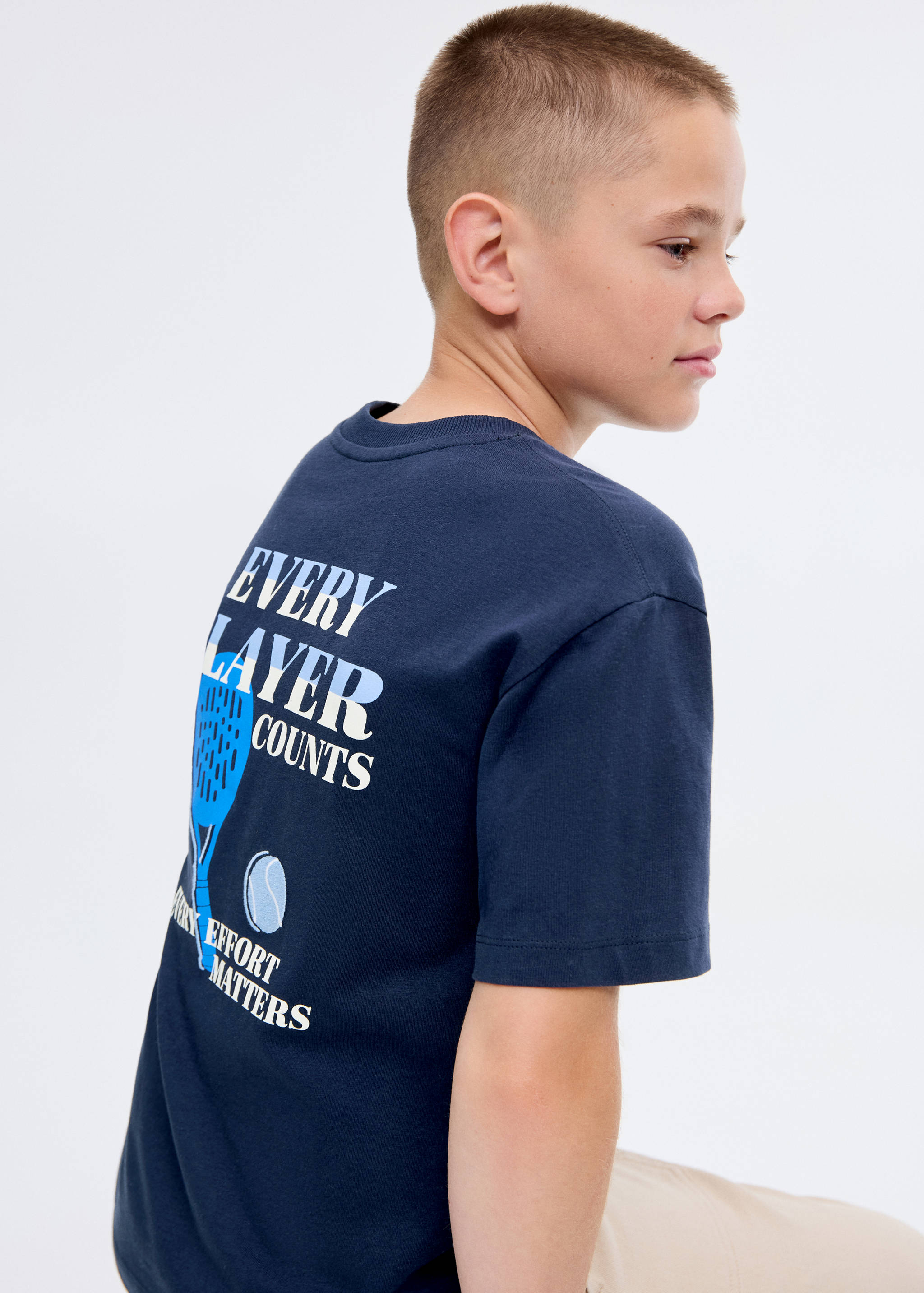 Short-sleeved printed t-shirt - Medium plane