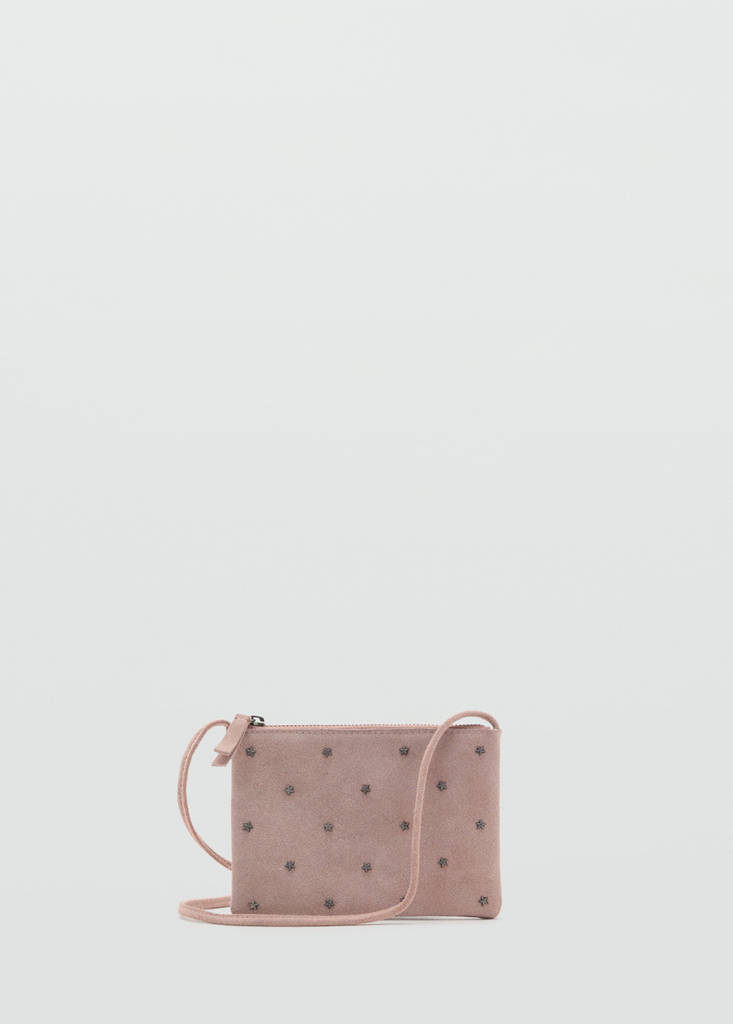 MANGO KIDS - Sac clouté cuir rose pâle - Taille unique - Fille