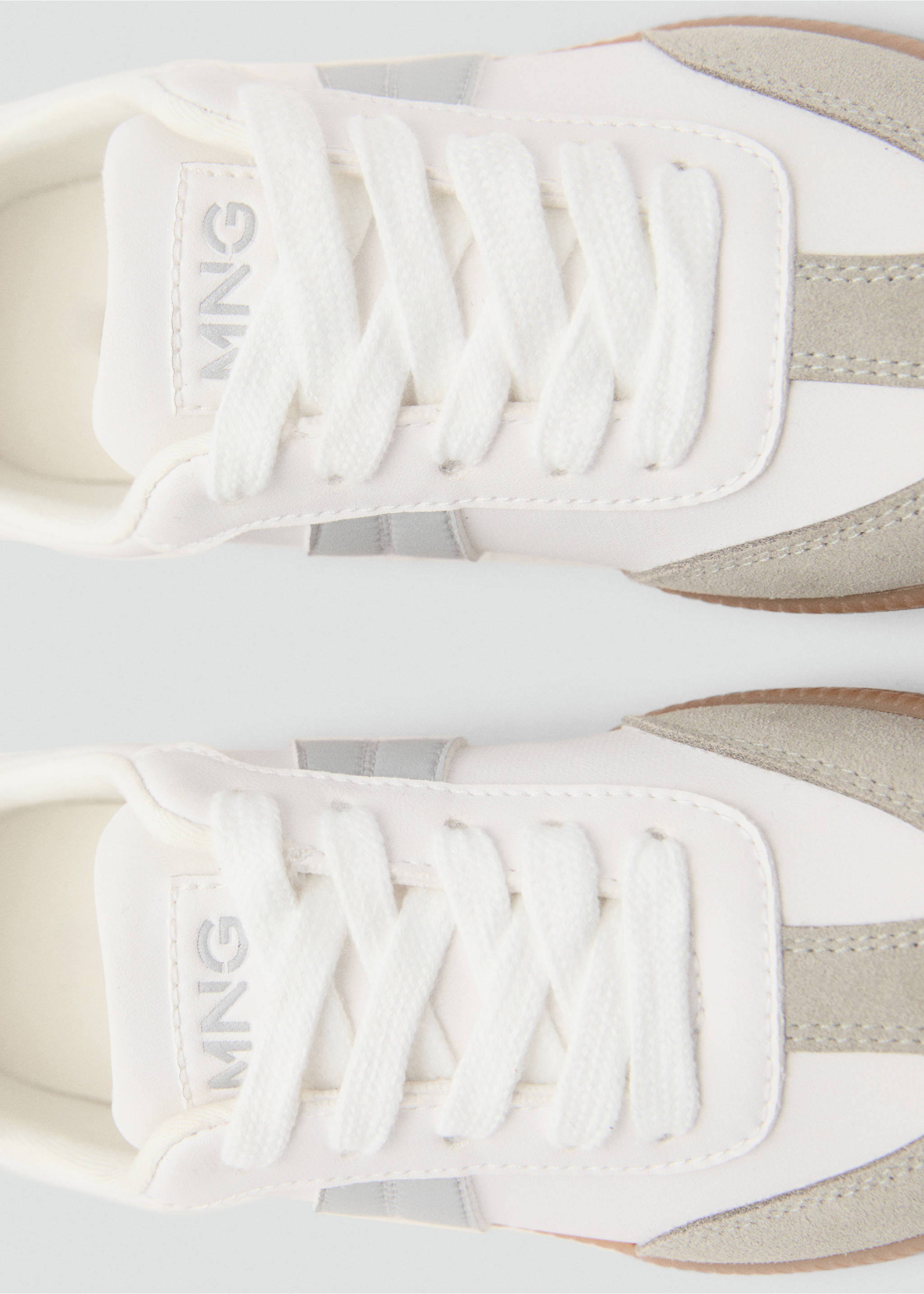 Deportivas combinadas piel - Detalle del artículo 2, Blanco. Ref: 17023307-00.