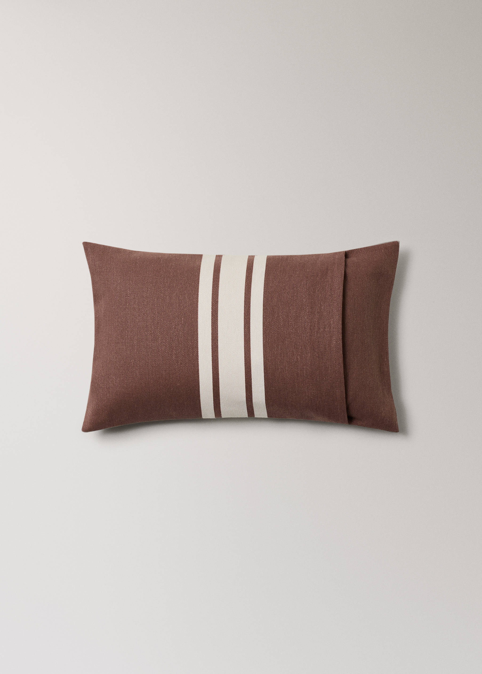 Funda cojín algodón raya estampada 30x50 cm - Detalle del artículo 1